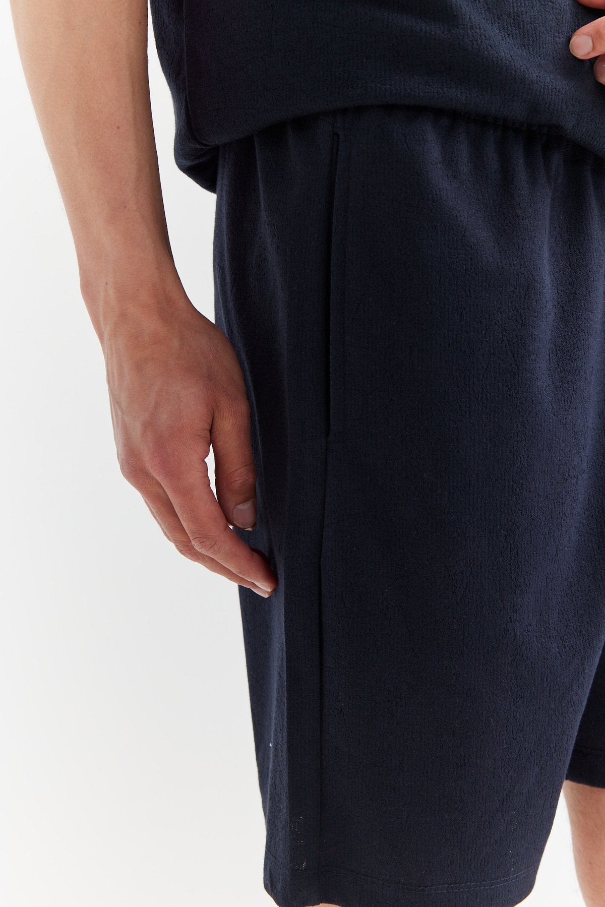 Men's Textured Tie-Waist Shorts