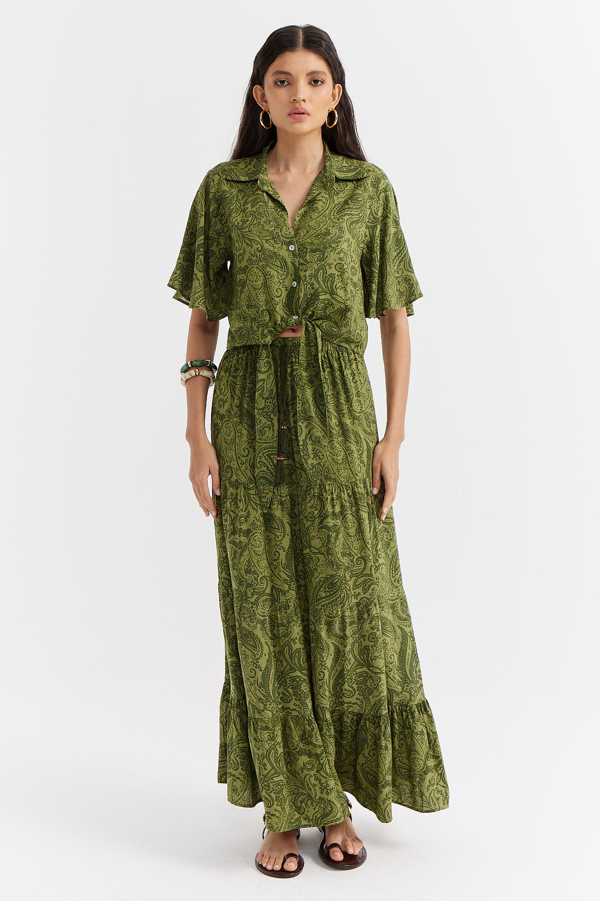 Women's Patterned Long Skirt