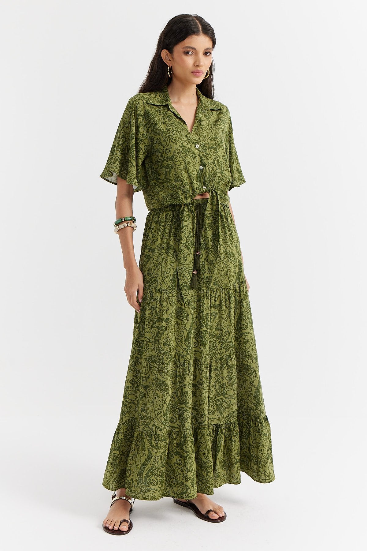 Women's Patterned Long Skirt