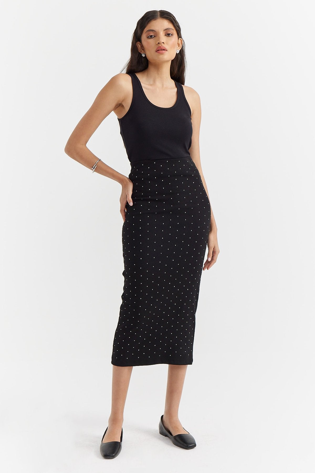 Women's Stone Printed Skirt
