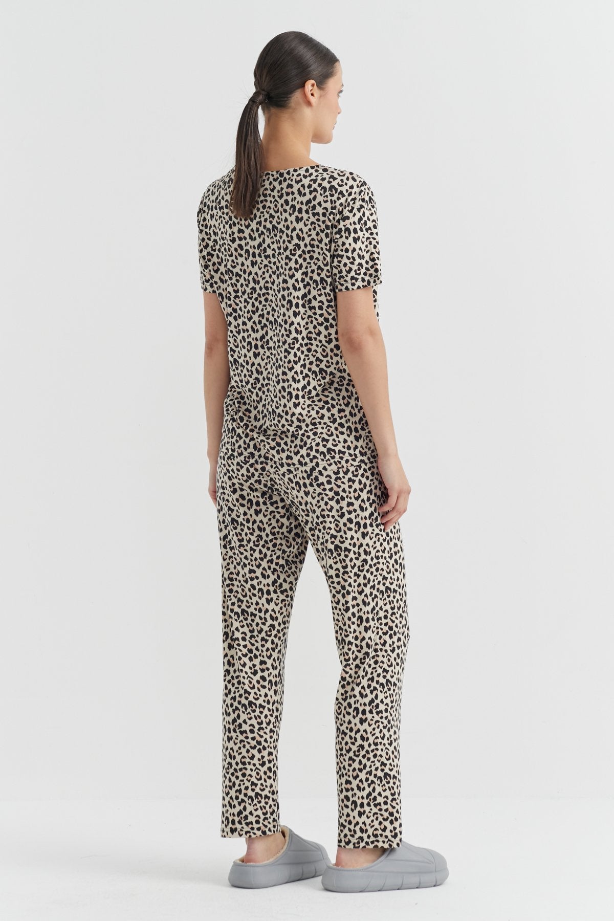 Kadın Desenli Pijama Takımı