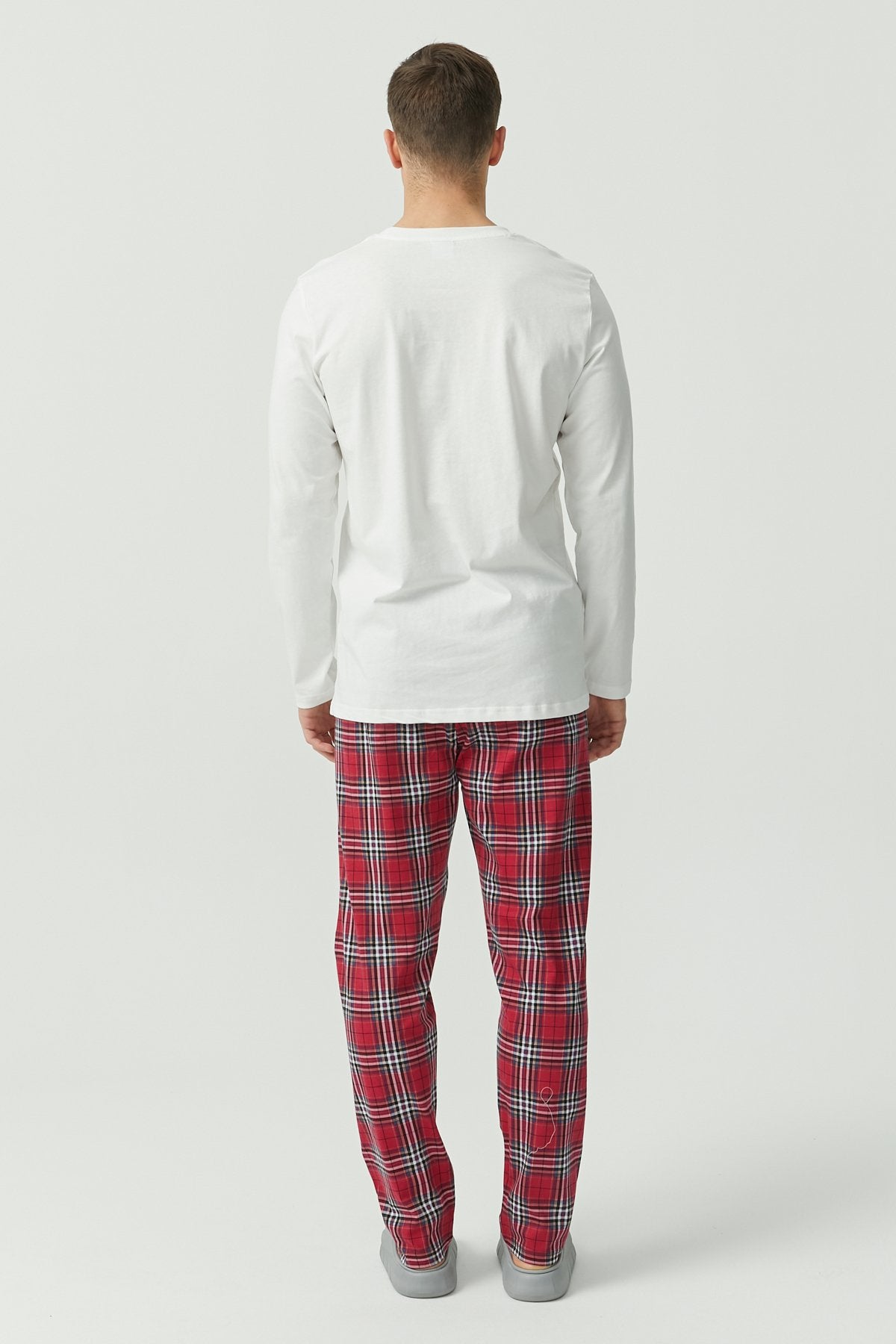Desenli Uzun Kollu Pijama Takımı