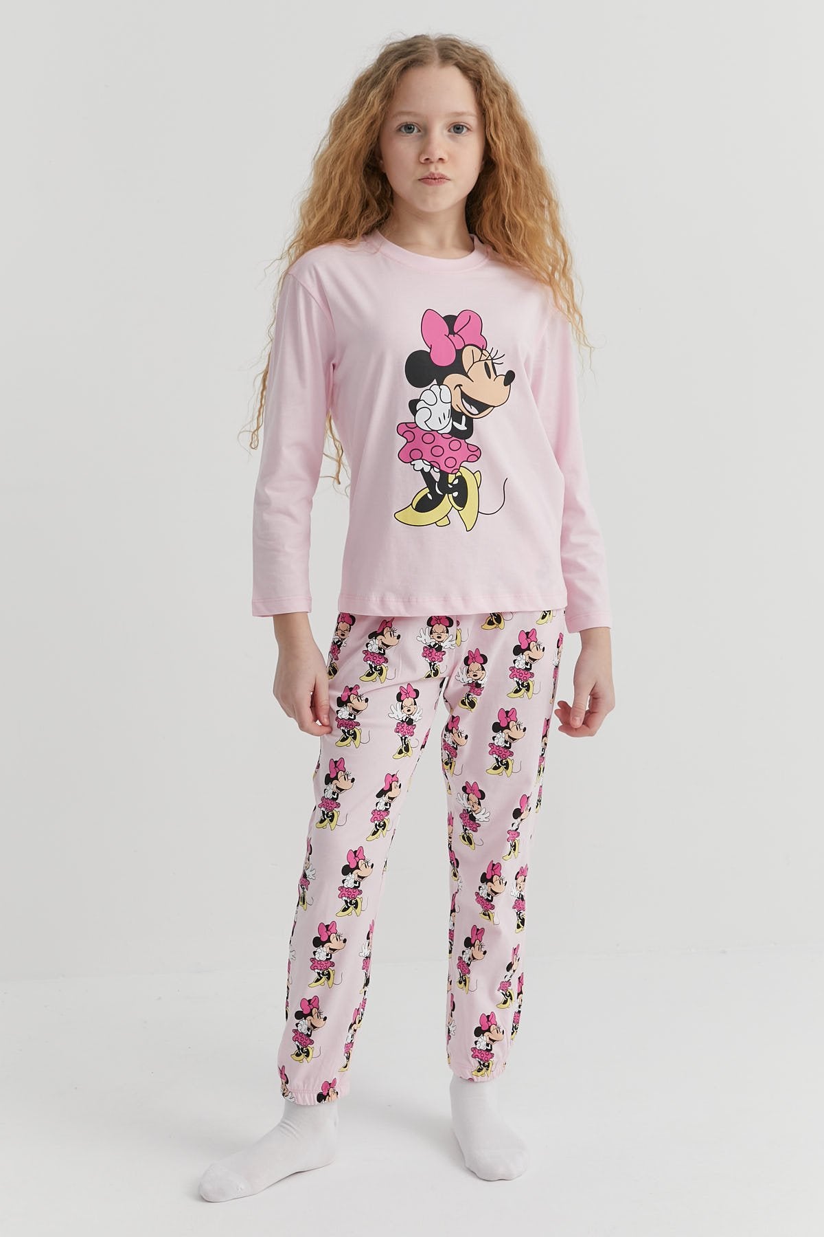 Kız Çocuk Baskılı Pijama Takımı
