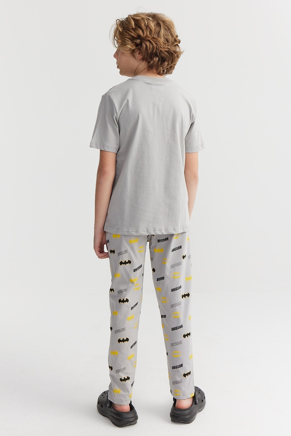 Erkek Çocuk Batman Baskılı Pijama Takımı