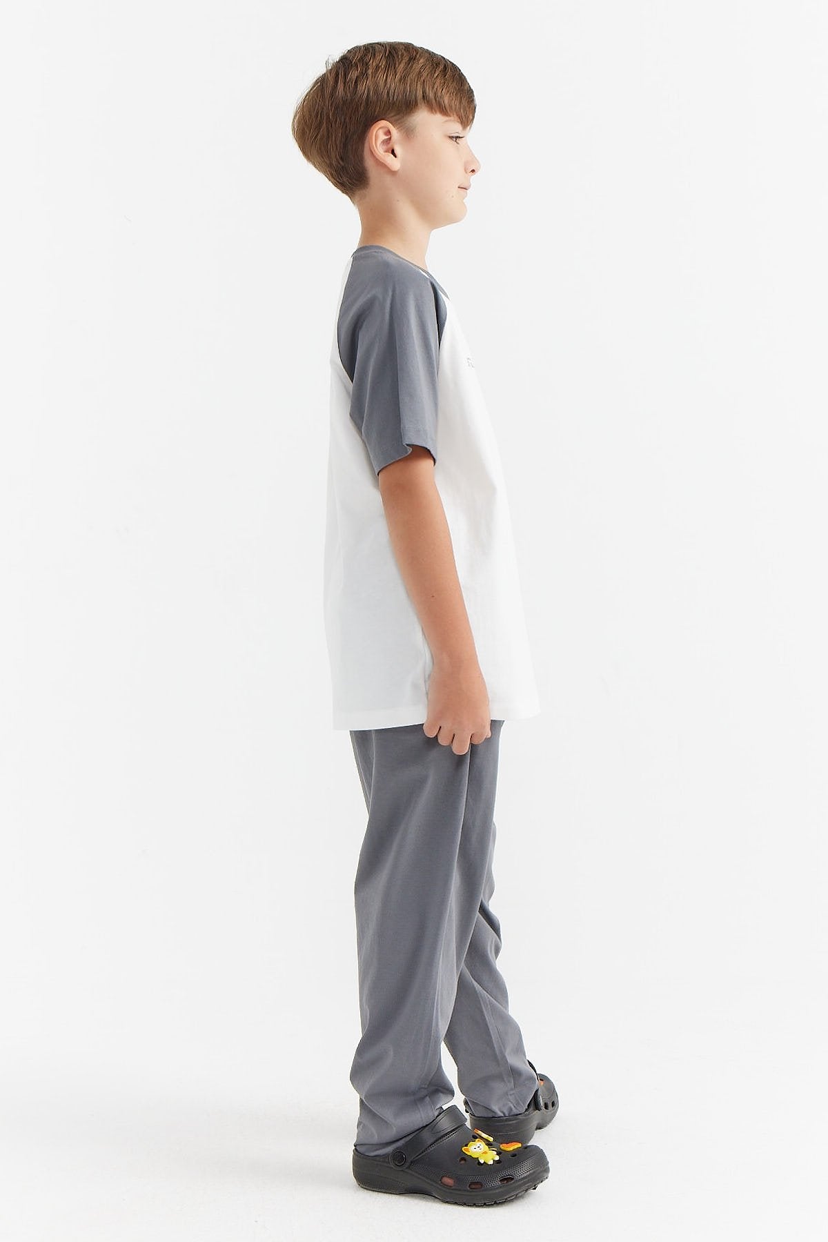 Erkek Çocuk Yazılı Baskılı Pijama Takımı