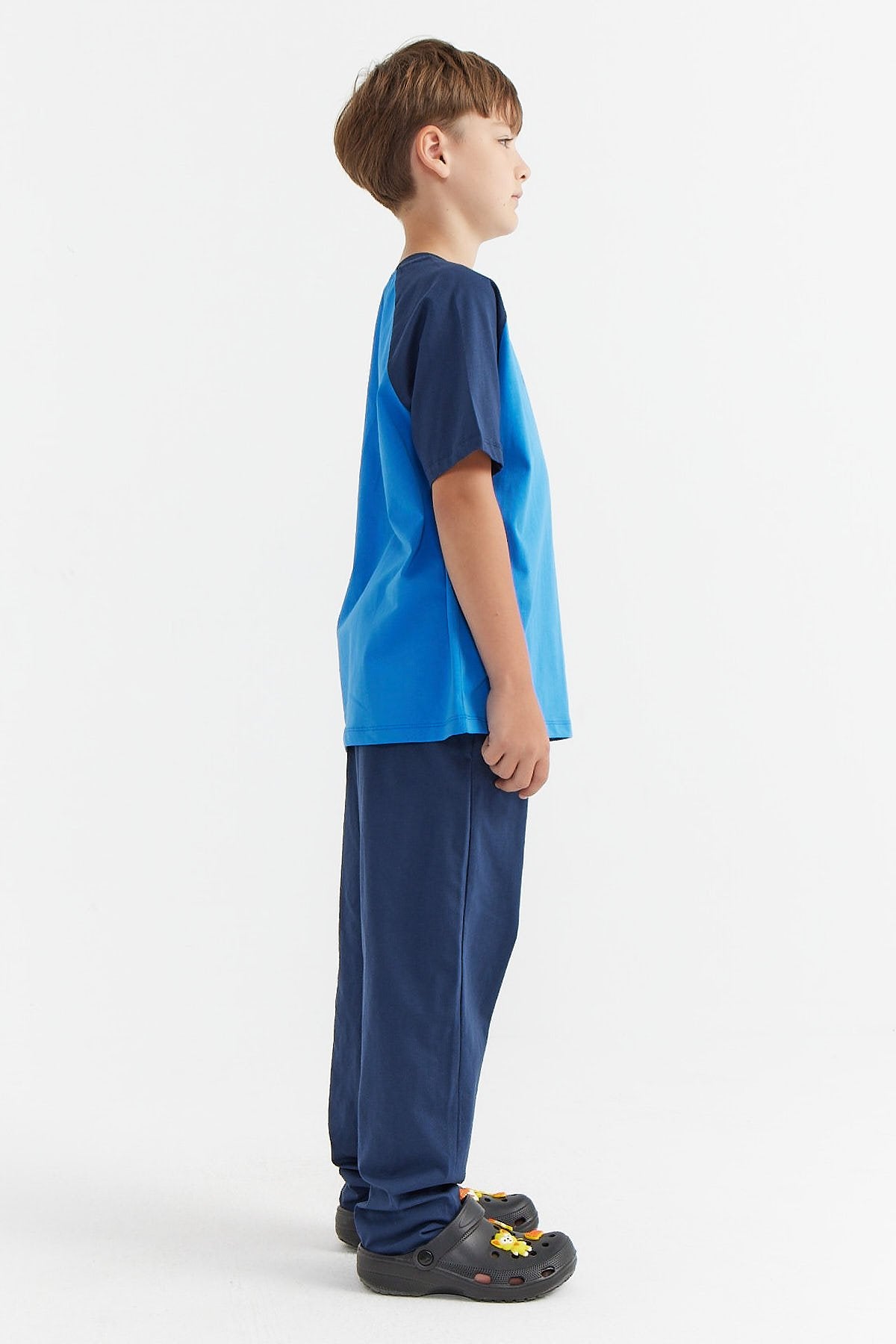 Erkek Çocuk Yazılı Baskılı Pijama Takımı
