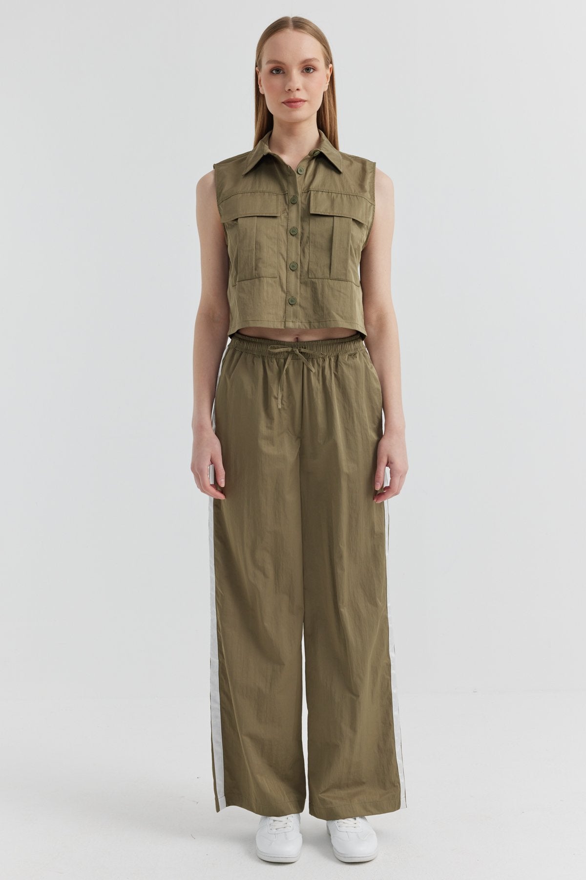 Women's Stripe Detailed Trousers