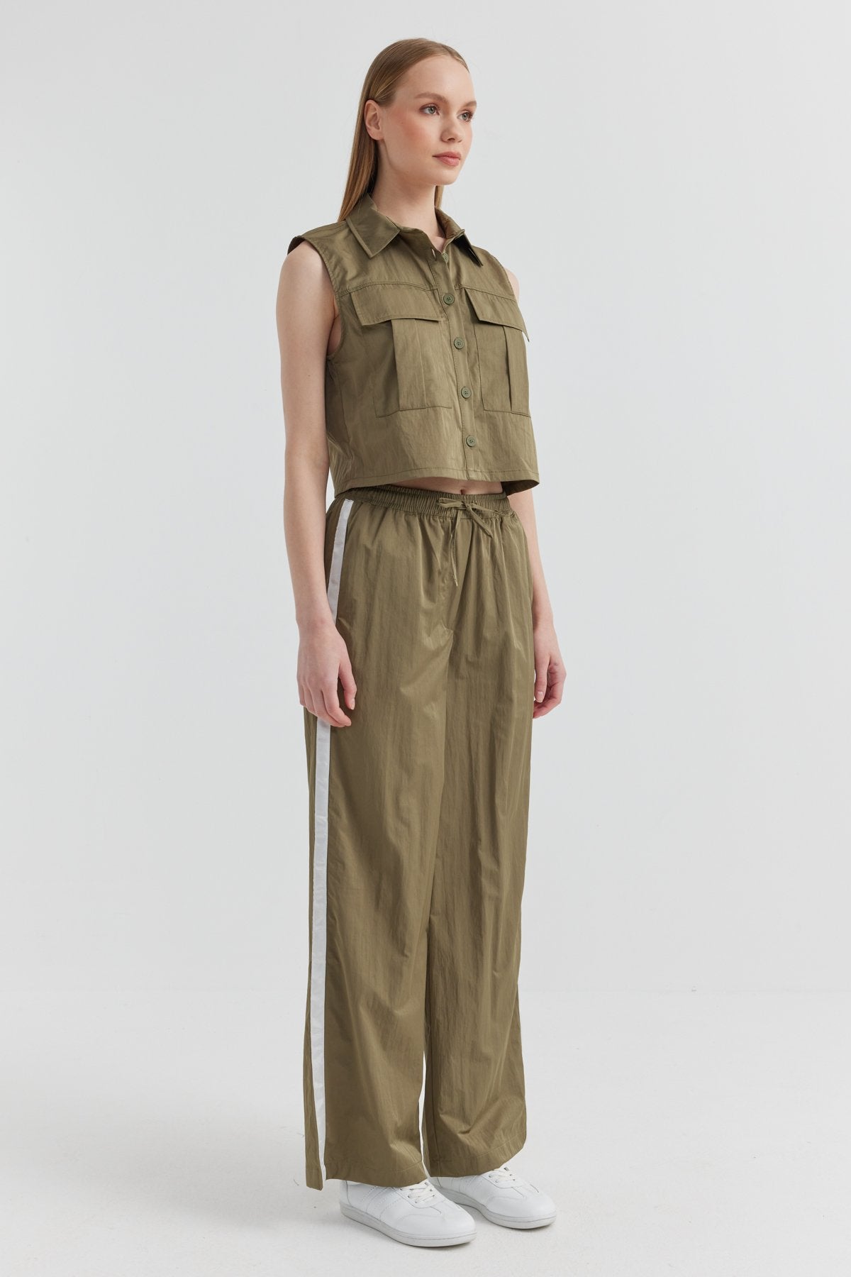 Women's Stripe Detailed Trousers
