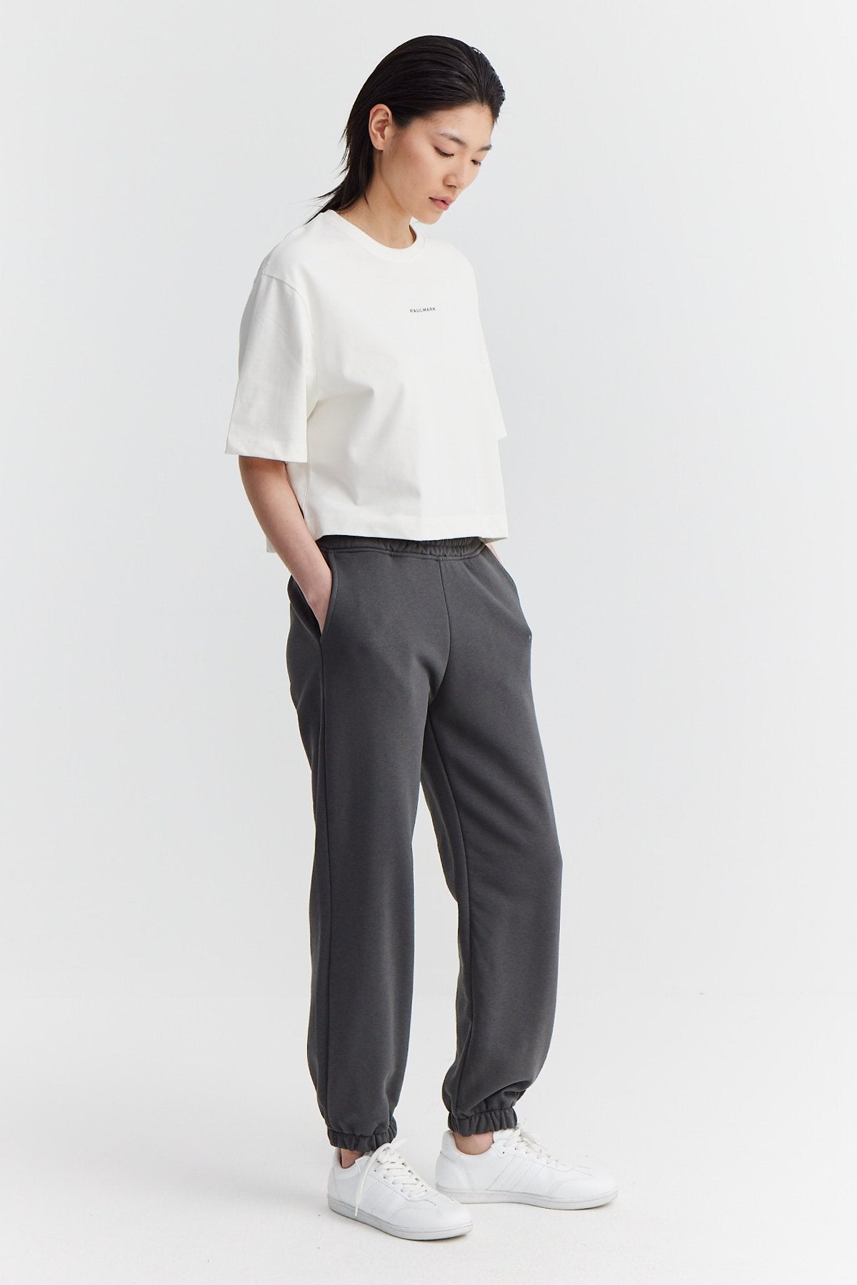 Women's Elastic Waist and Leg Sweat Bottom