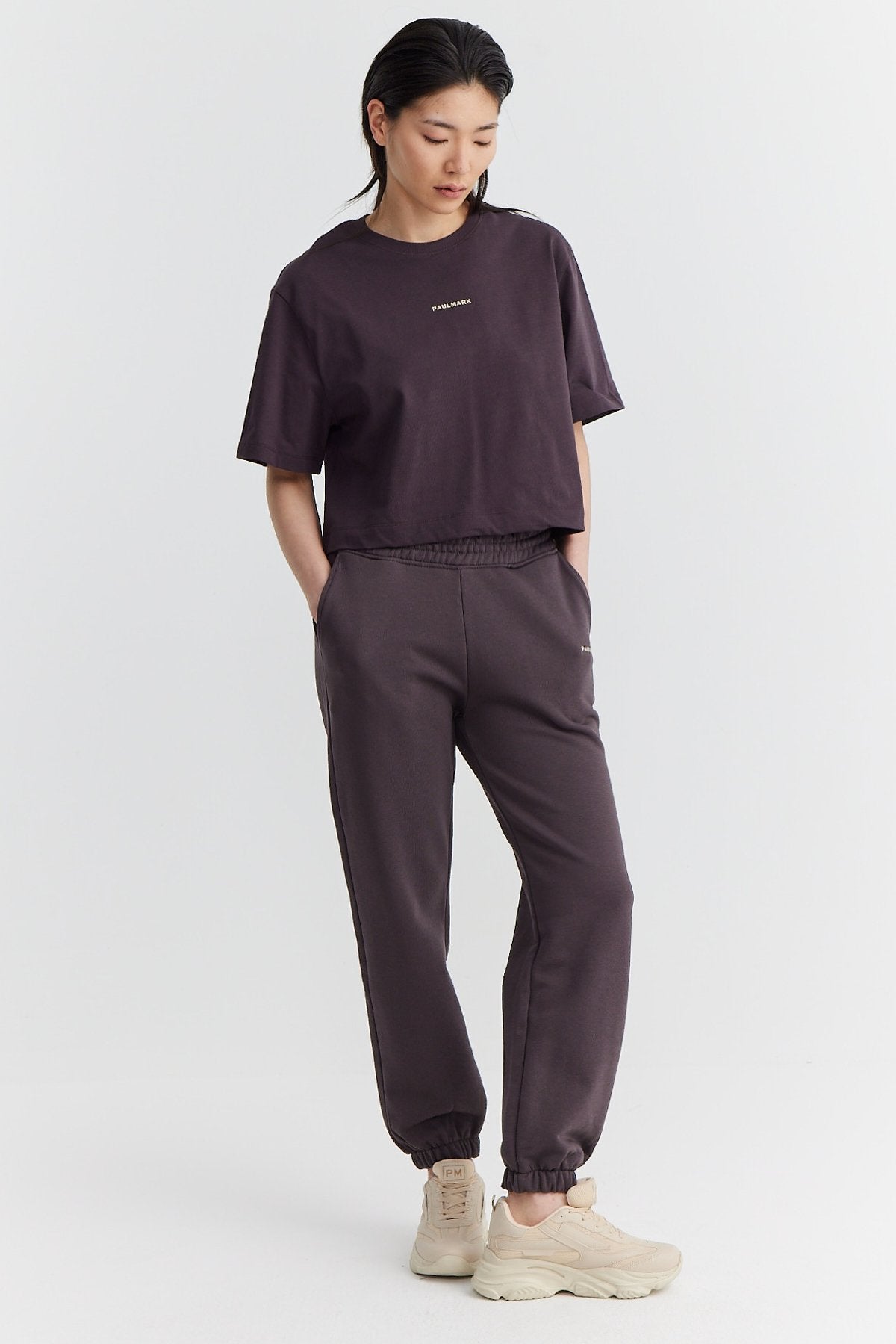 Women's Elastic Waist and Leg Sweat Bottom
