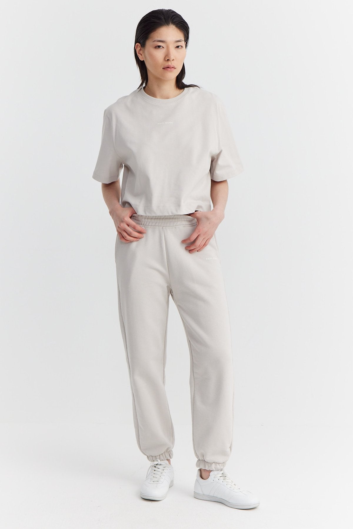 Women's Elastic Waist and Leg Sweat Bottom