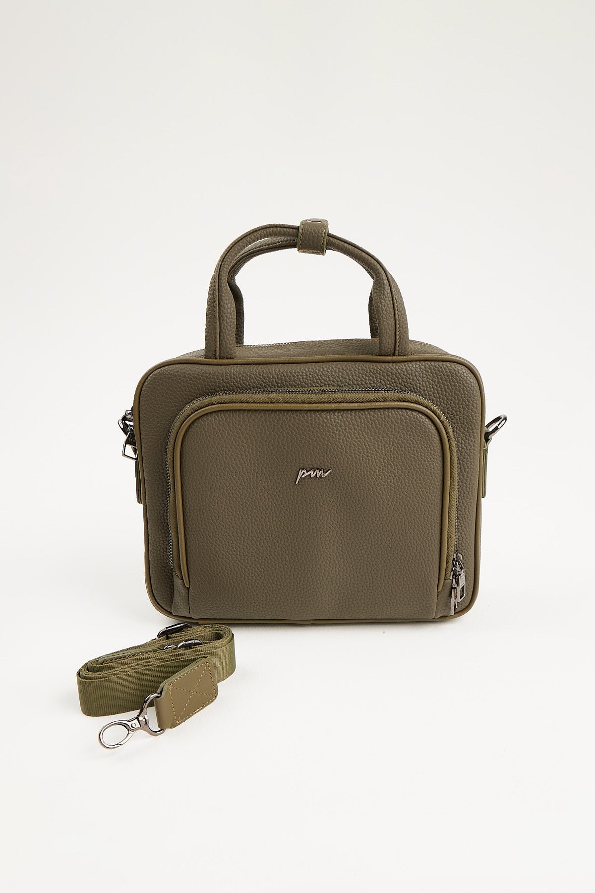 Men's Detailed Long Strap Leather Handbag