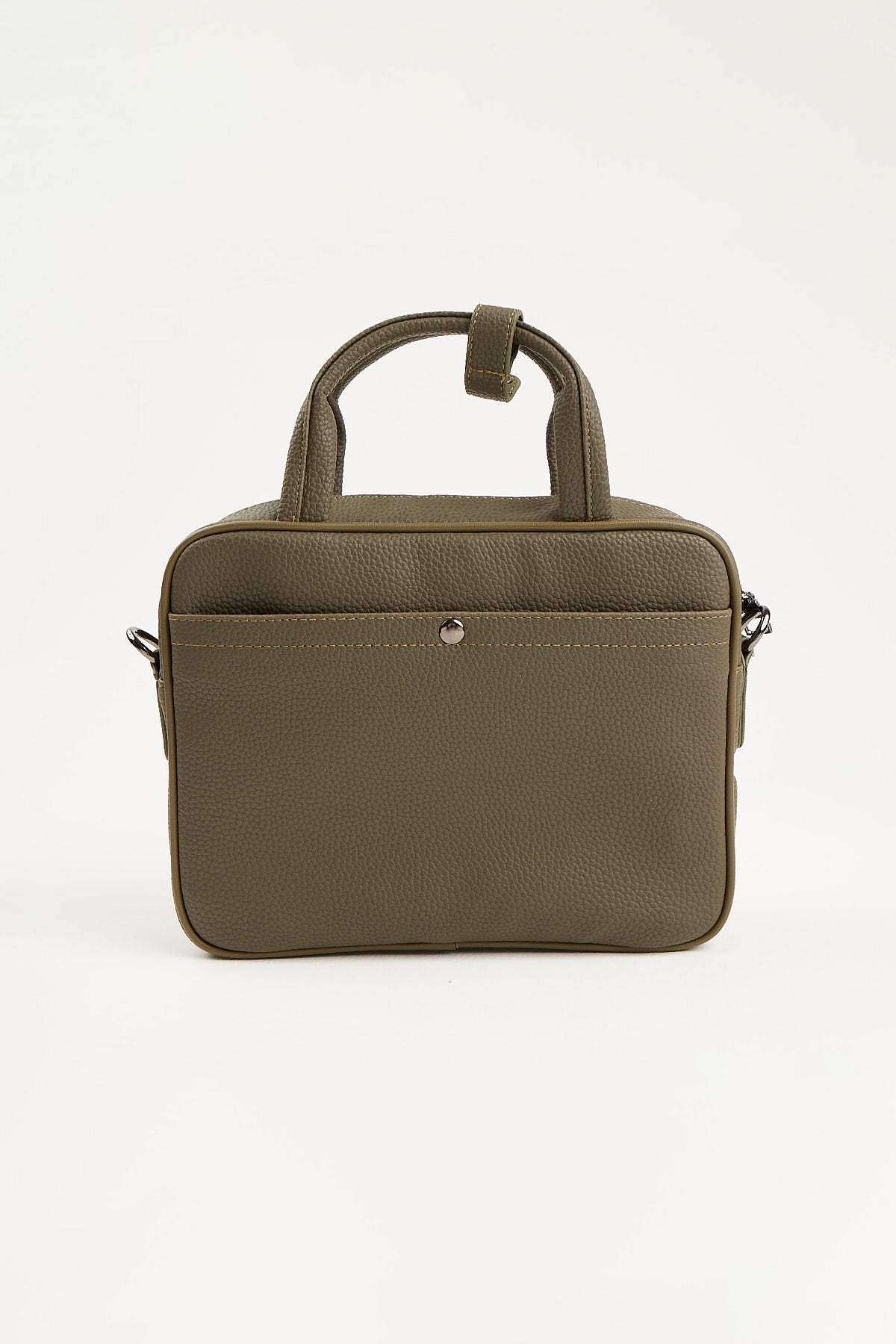 Men's Detailed Long Strap Leather Handbag