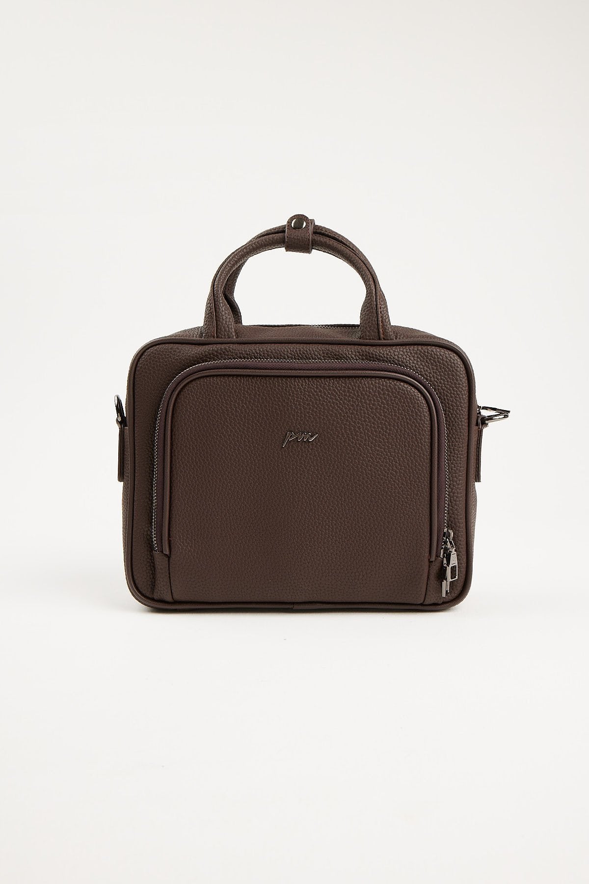 Men's Detailed Long Strap Leather Handbag