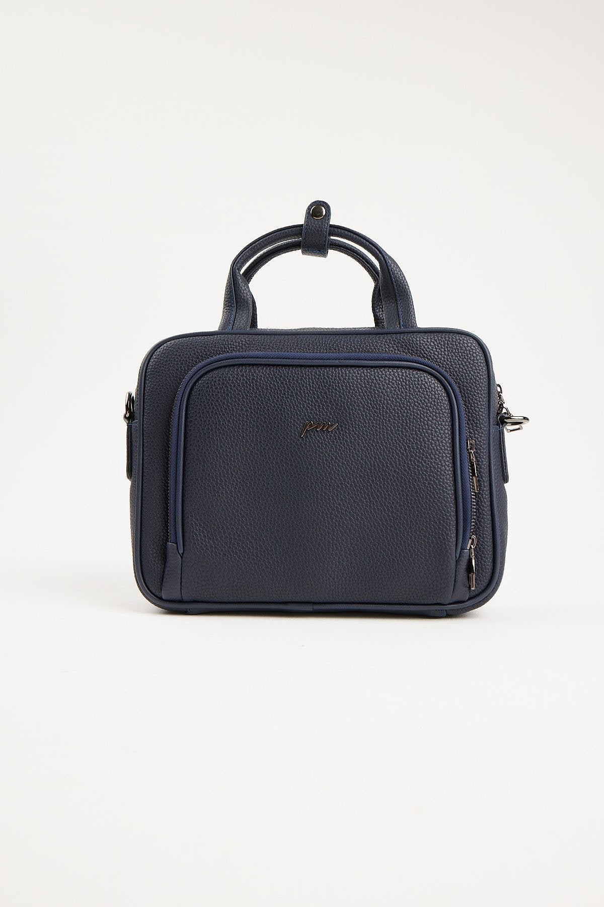 Men's Detailed Long Strap Leather Handbag