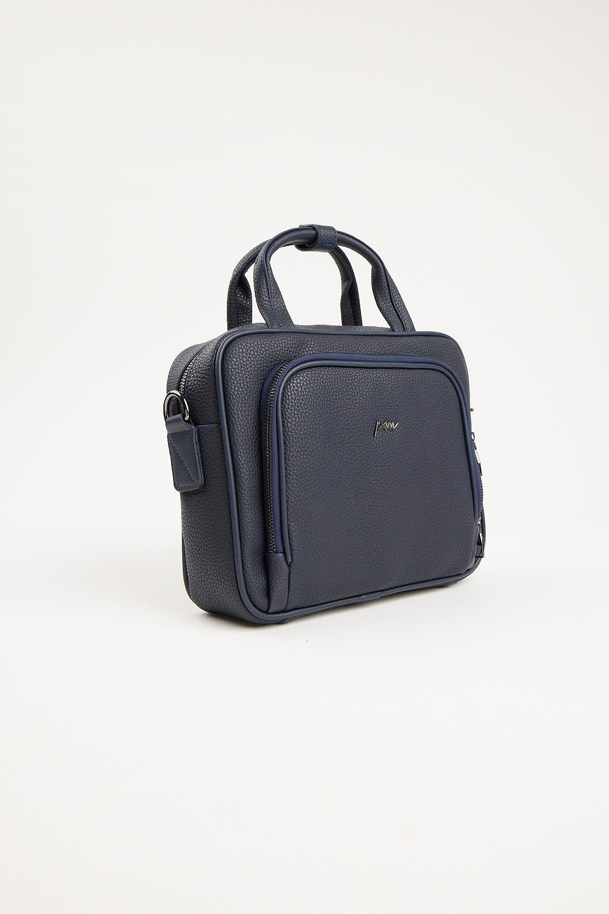 Men's Detailed Long Strap Leather Handbag