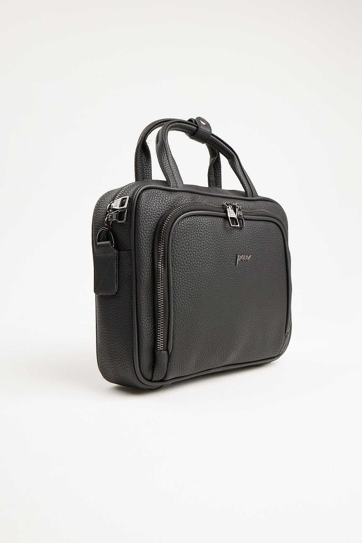 Men's Detailed Long Strap Leather Handbag