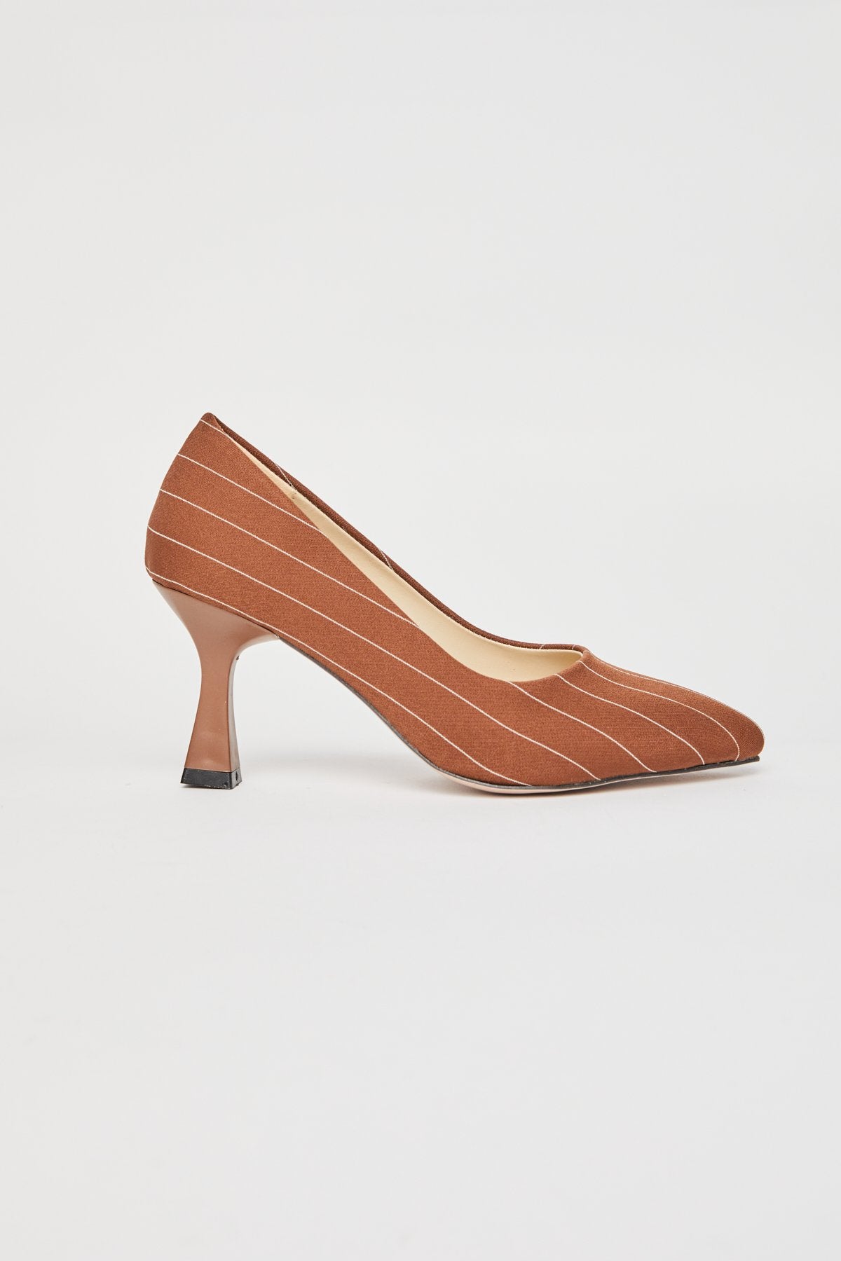 Women's Striped Detailed High Heel Shoes