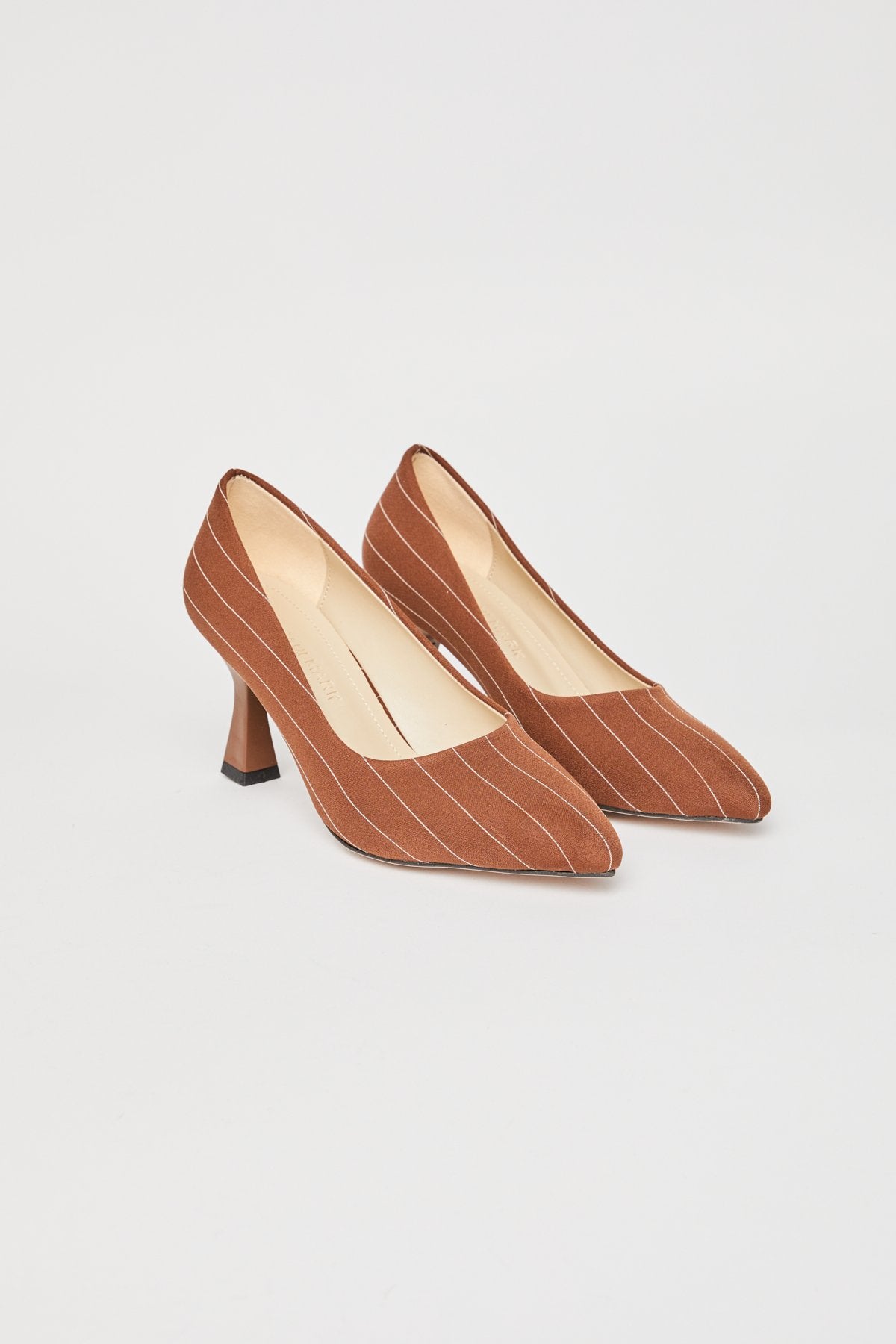 Women's Striped Detailed High Heel Shoes