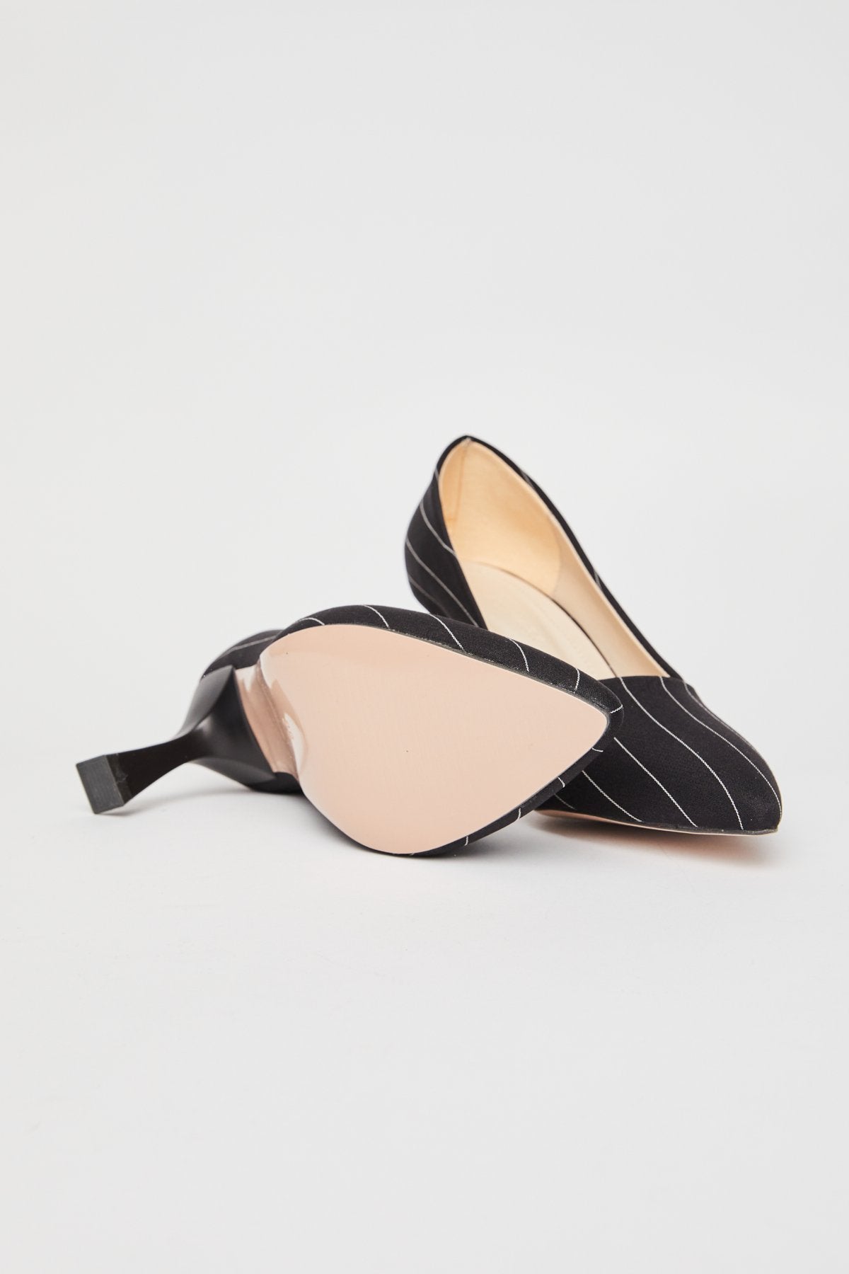 Women's Striped Detailed High Heel Shoes