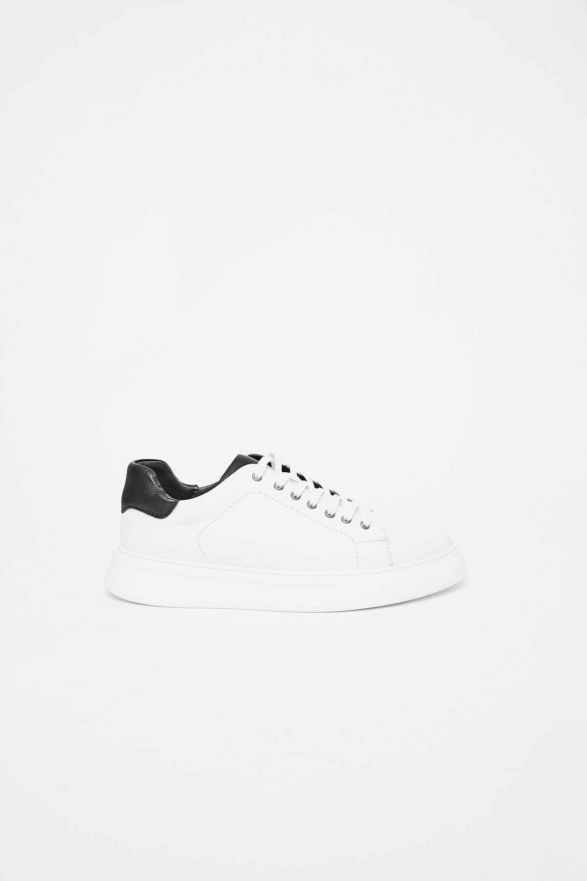 Leather Casual Shoes with Stitching Details