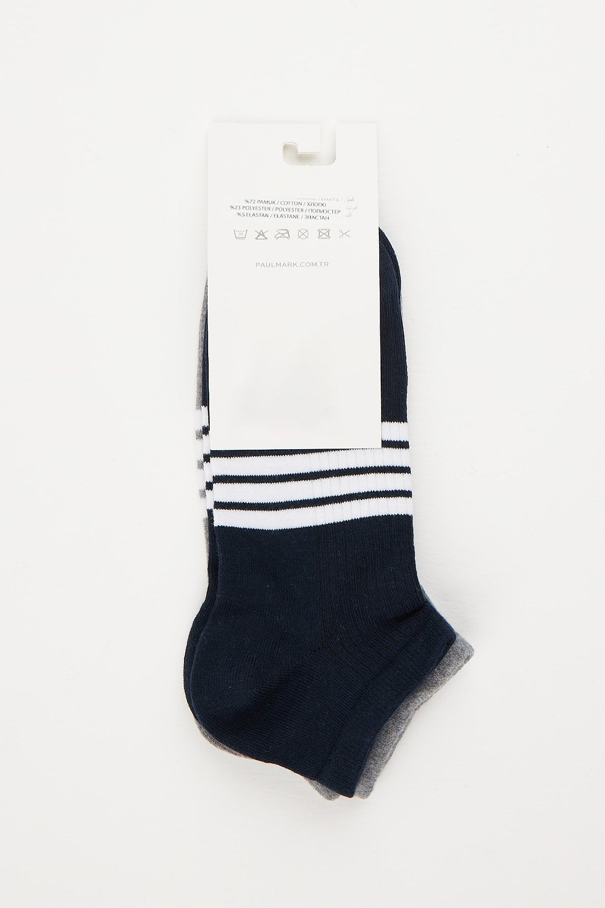 Men's Cotton 2-Pack Ankle Socks