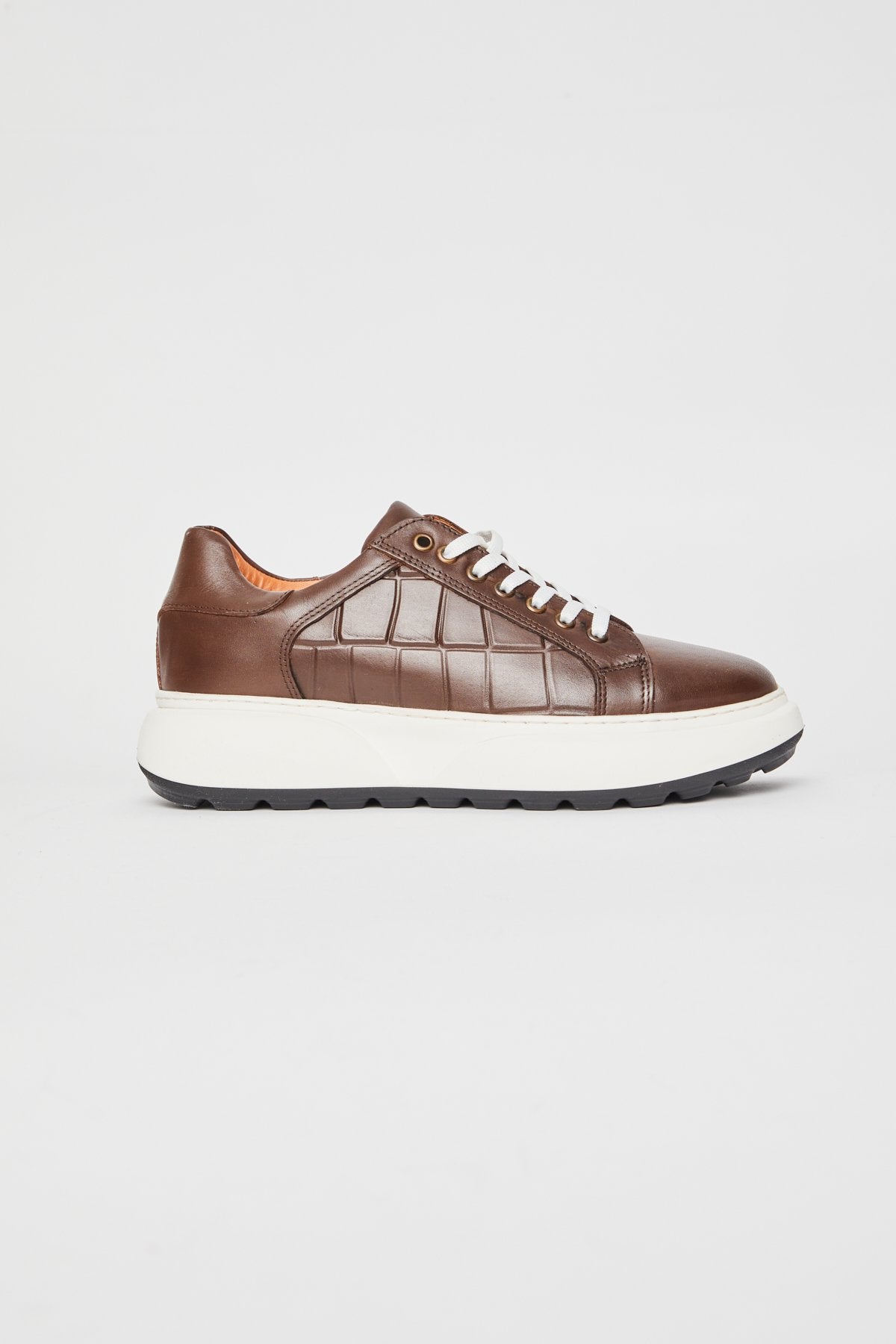 Men's Embossed Leather Casual Shoes