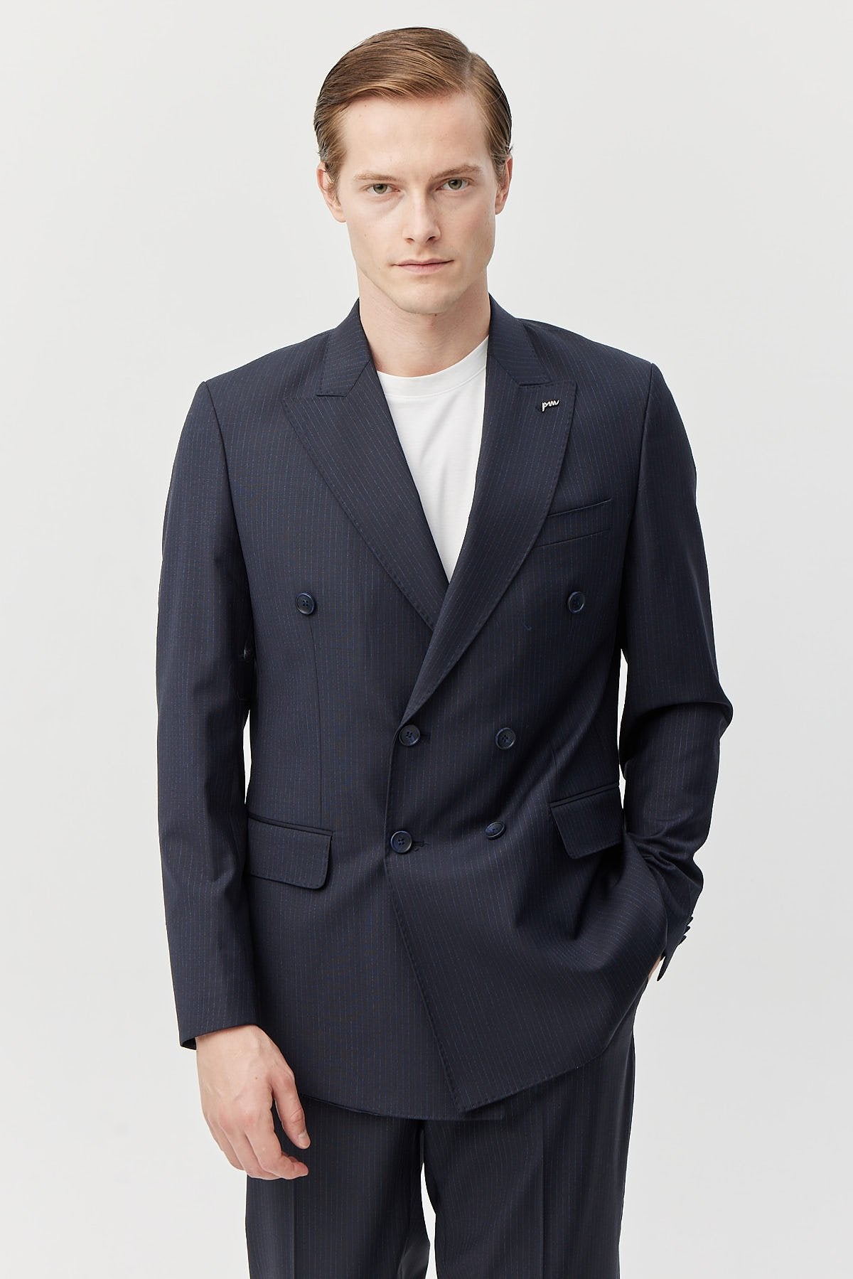 بدلة رجالية مزدوجة الصدر