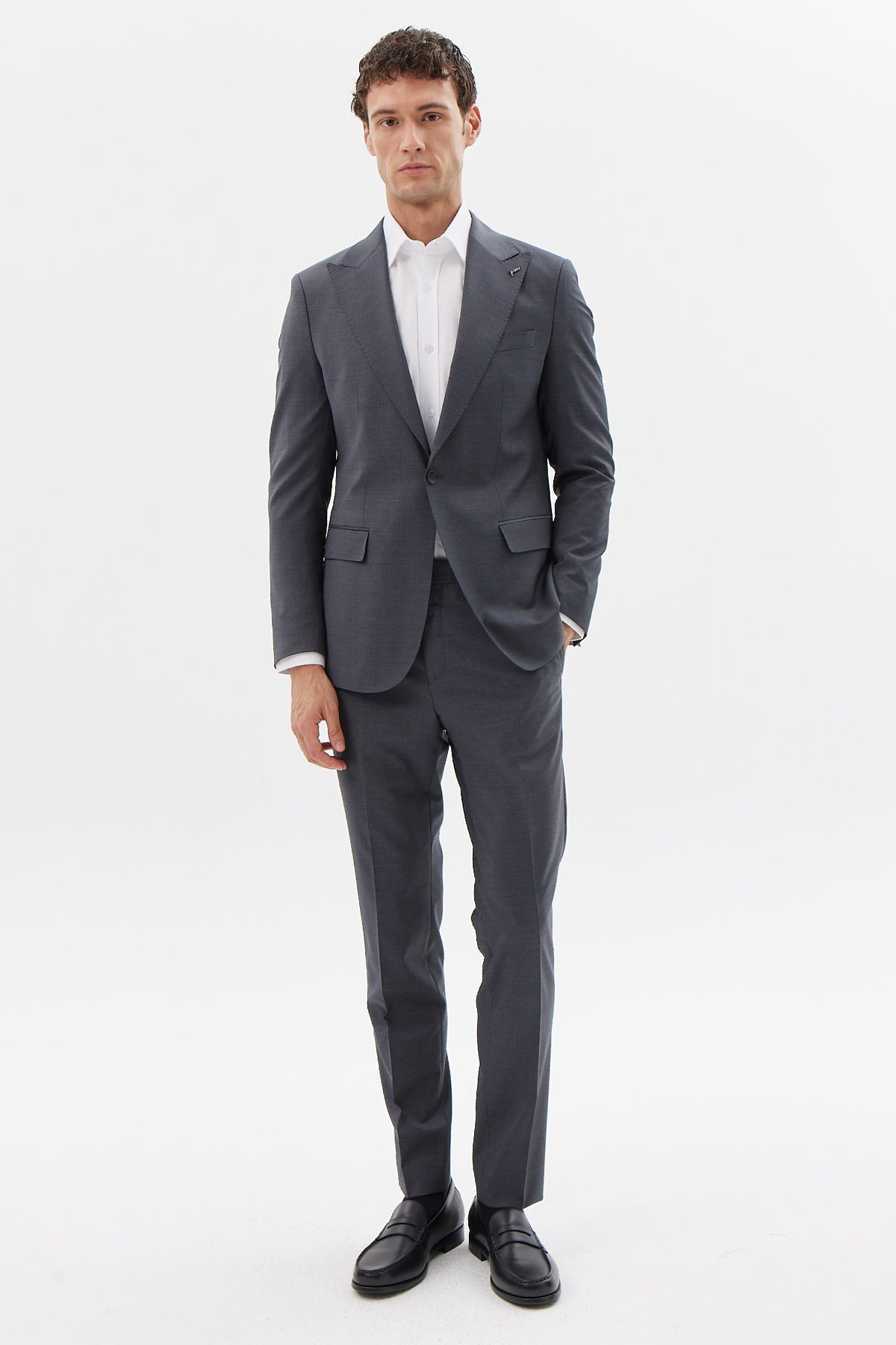 Men's Swallow Collar Single-Button Suit