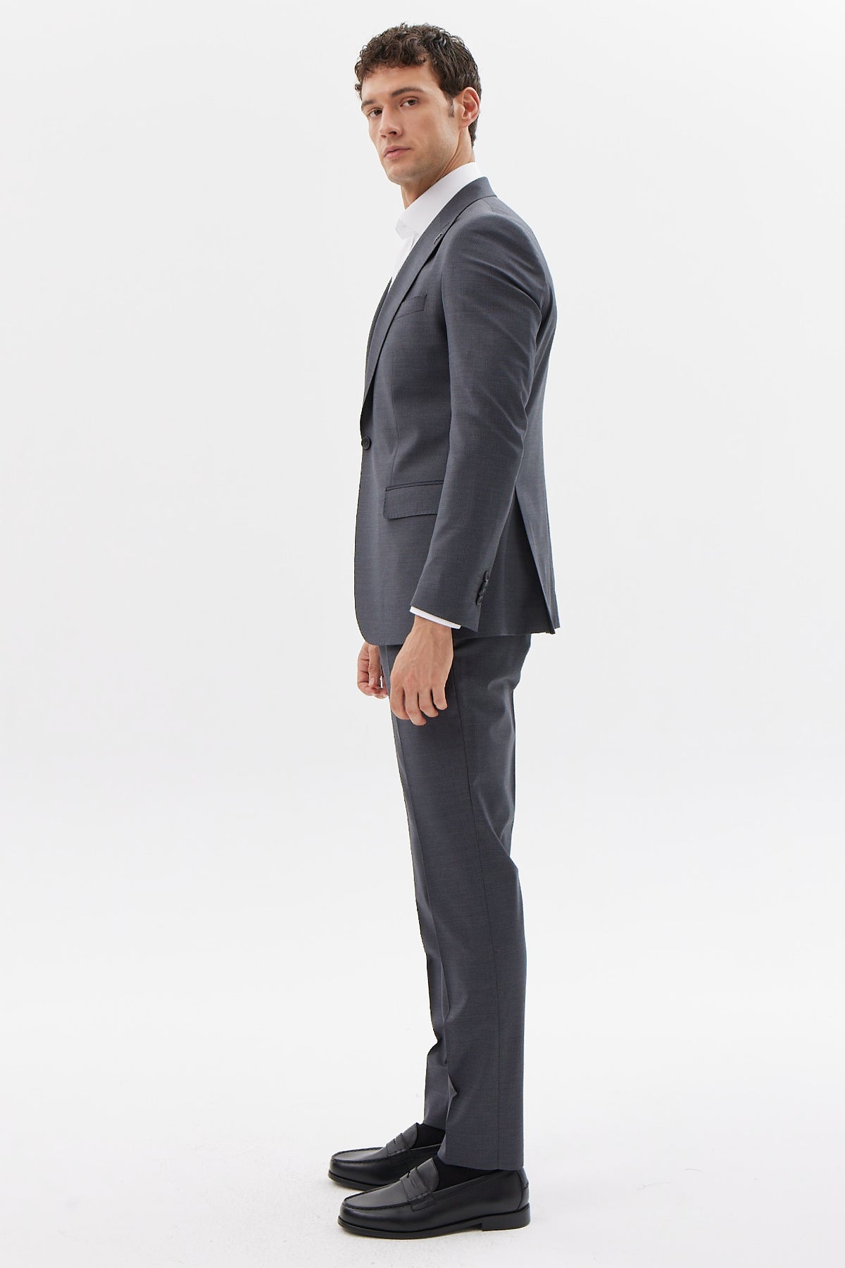 Men's Swallow Collar Single-Button Suit