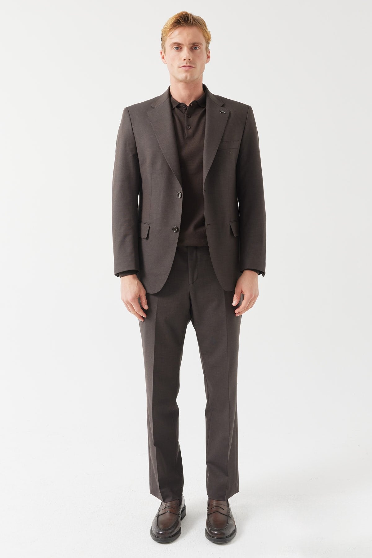 Men's Mono Collar Relaxed Fit Suit