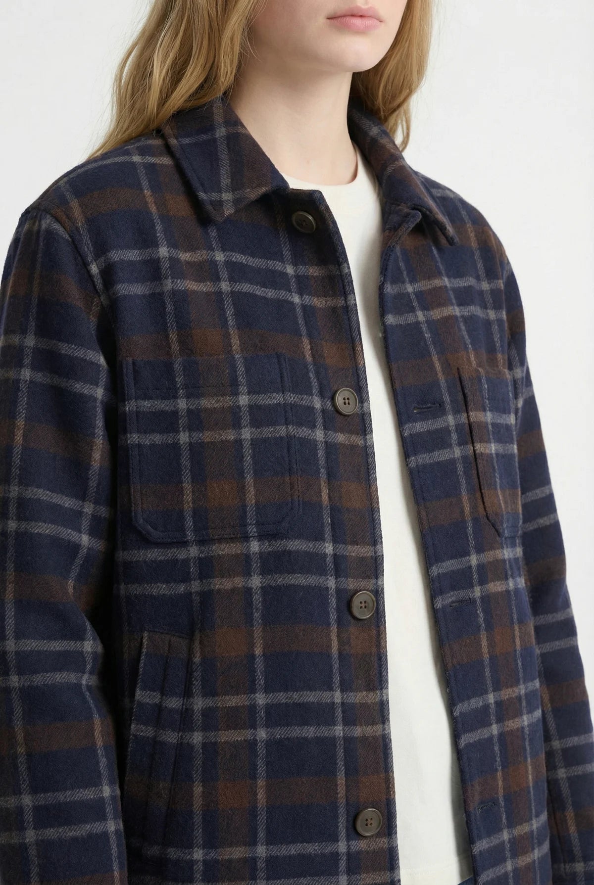 چاکەتی کراسی پلاید بۆ خانمان