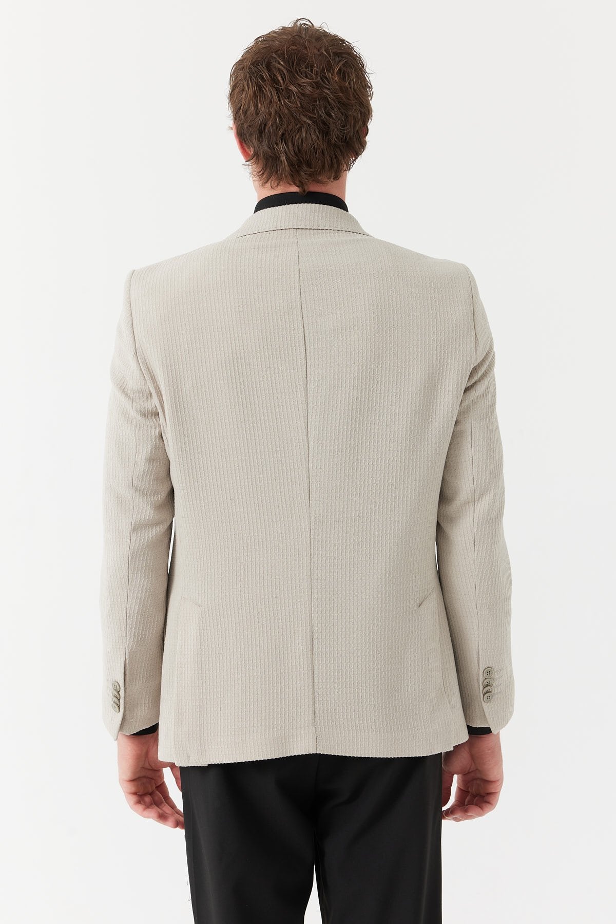 سترة رجالية بياقة أحادية