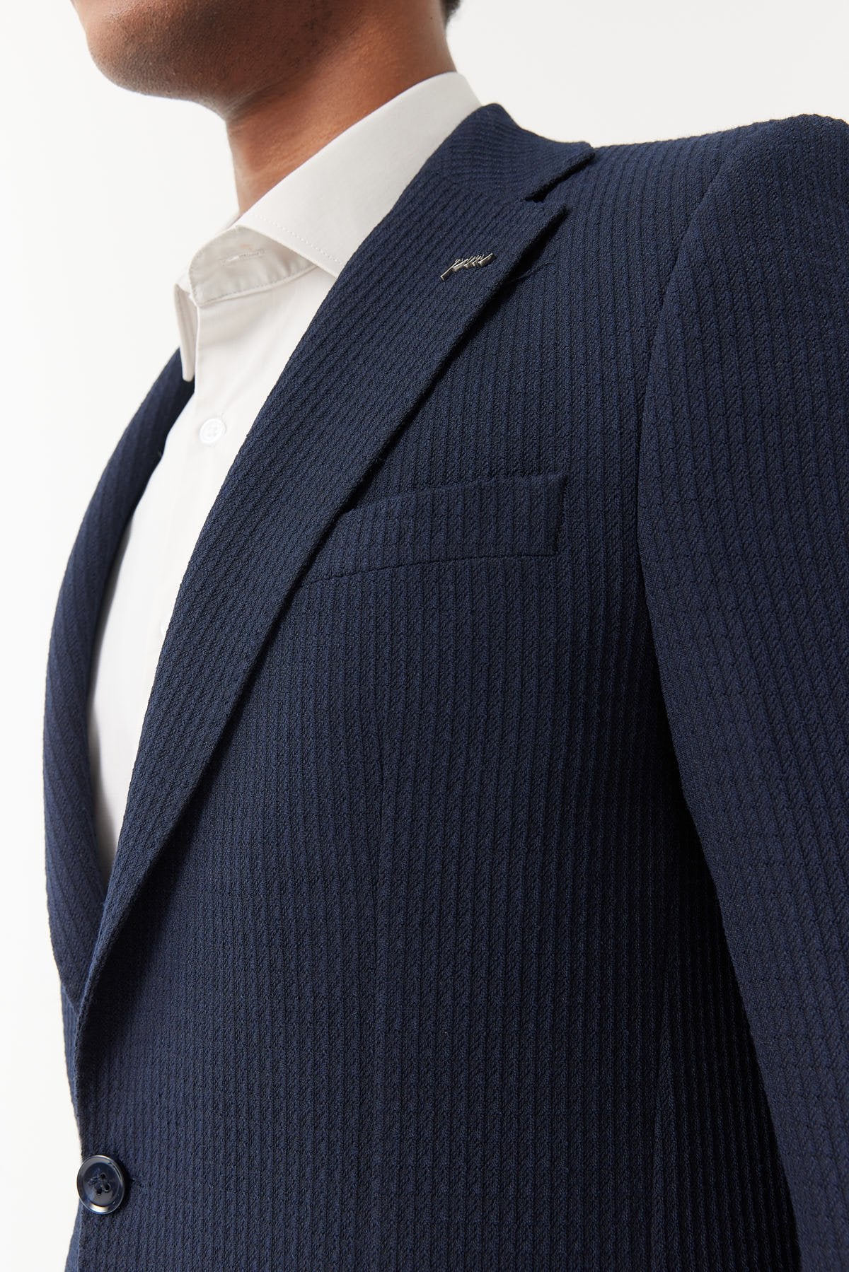 سترة رجالية بياقة أحادية