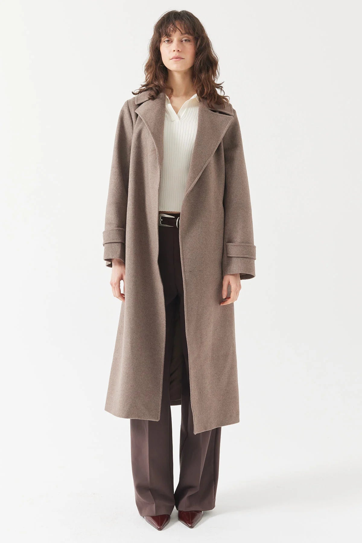 Women's Belted Cashmere Coat