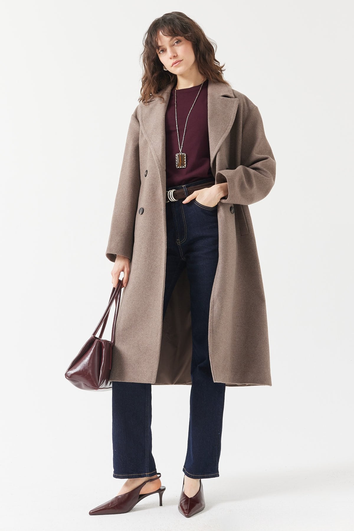 قاپوتی کشمیری بەدوگمەی ئافرەتان