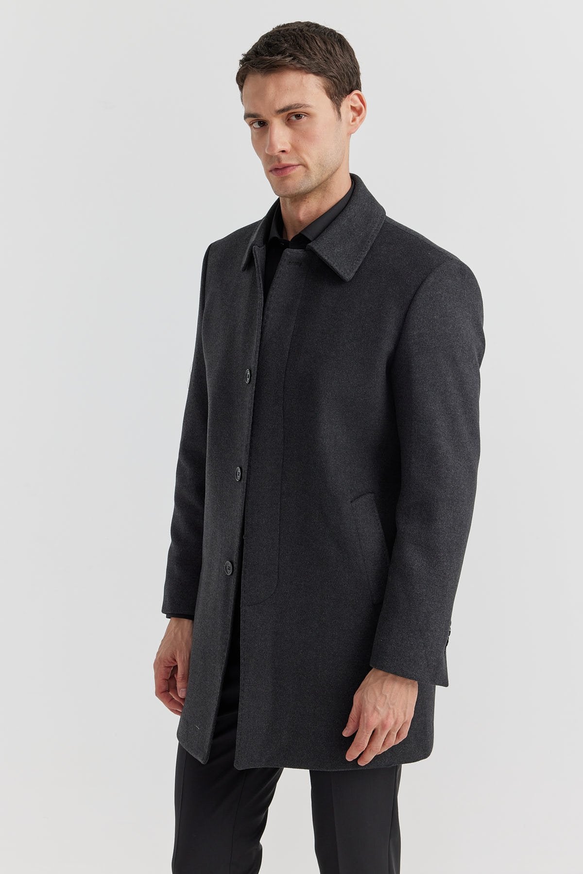 Men's Shirt Collar Coat