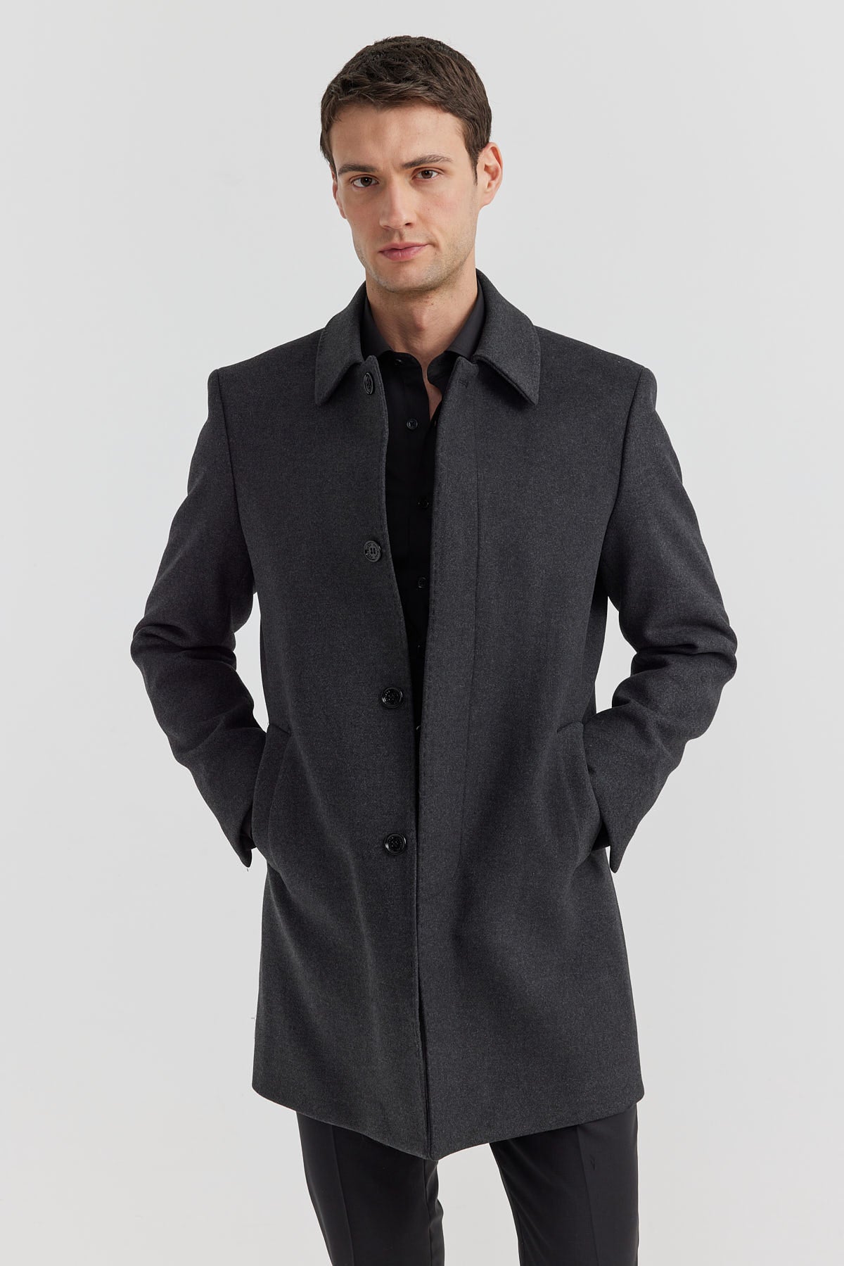 Men's Shirt Collar Coat