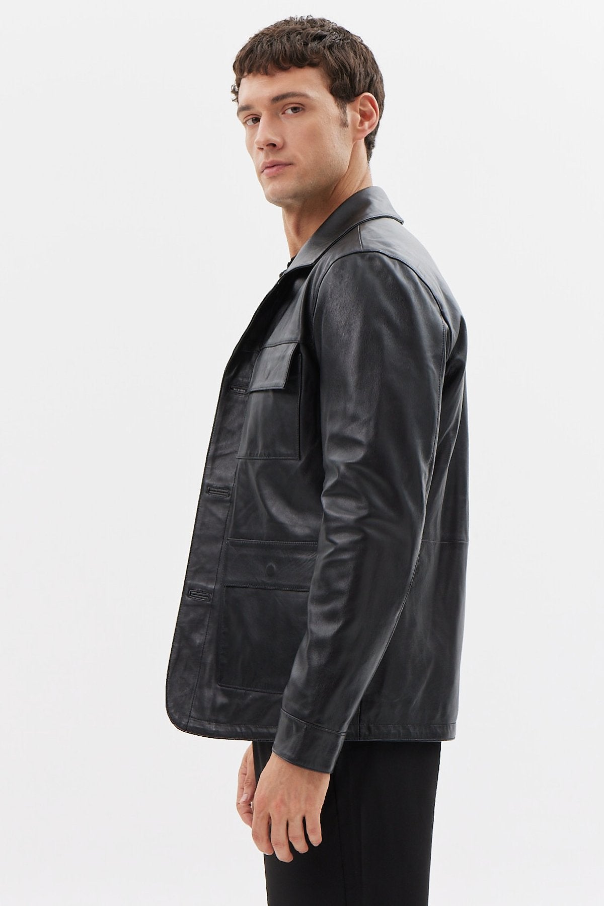 Men's Leather Coat