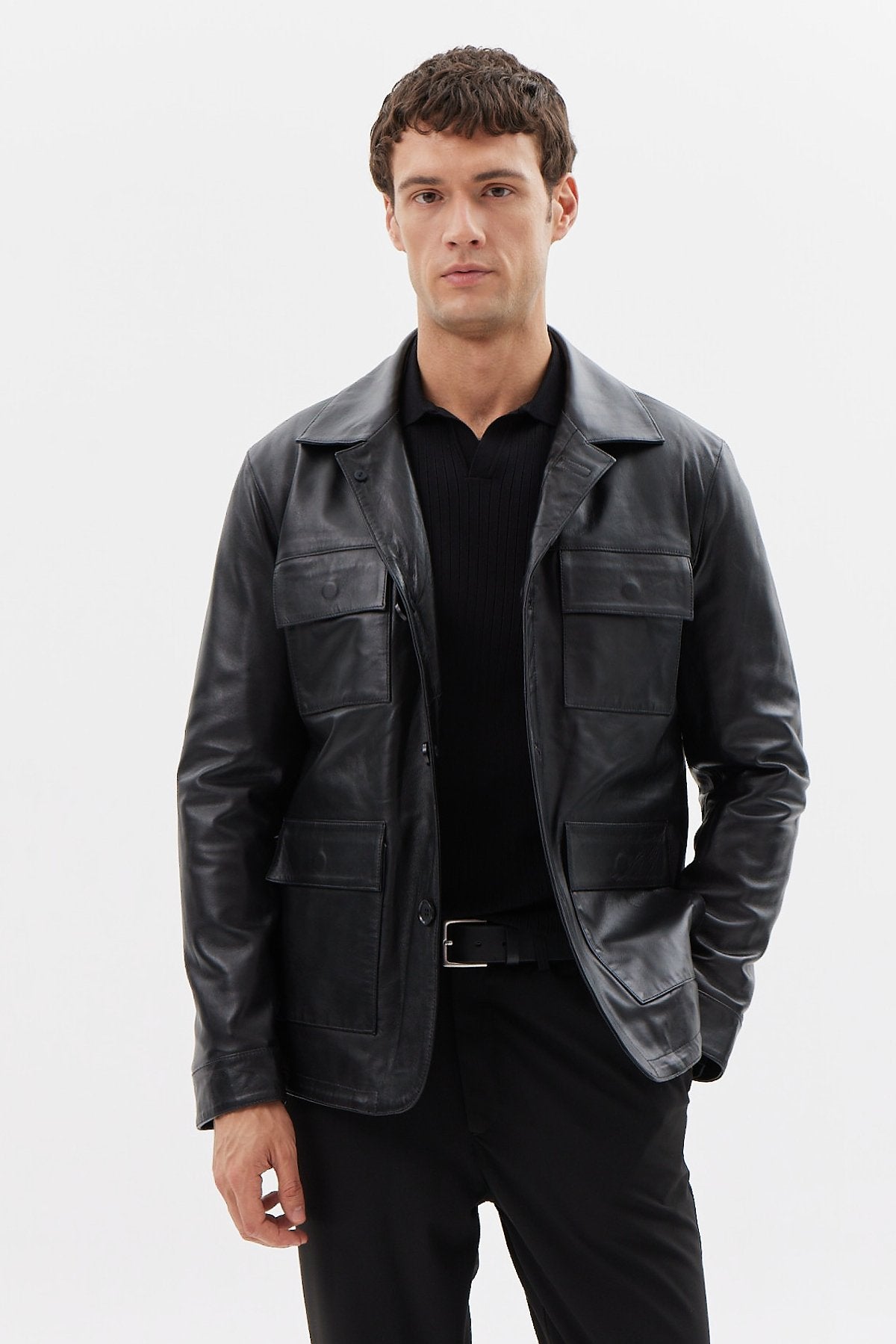Men's Leather Coat