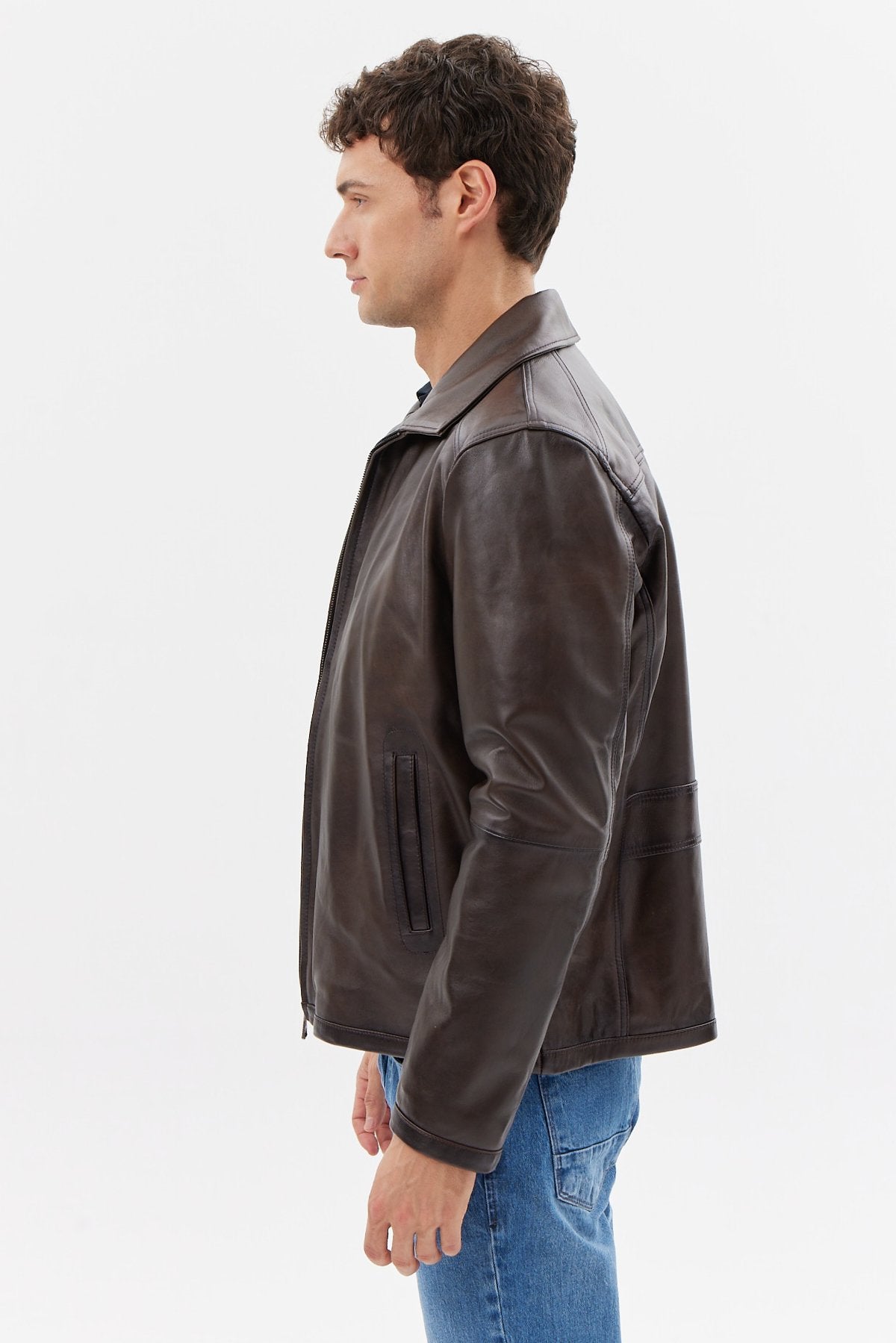 Men's Regular Leather Jacket