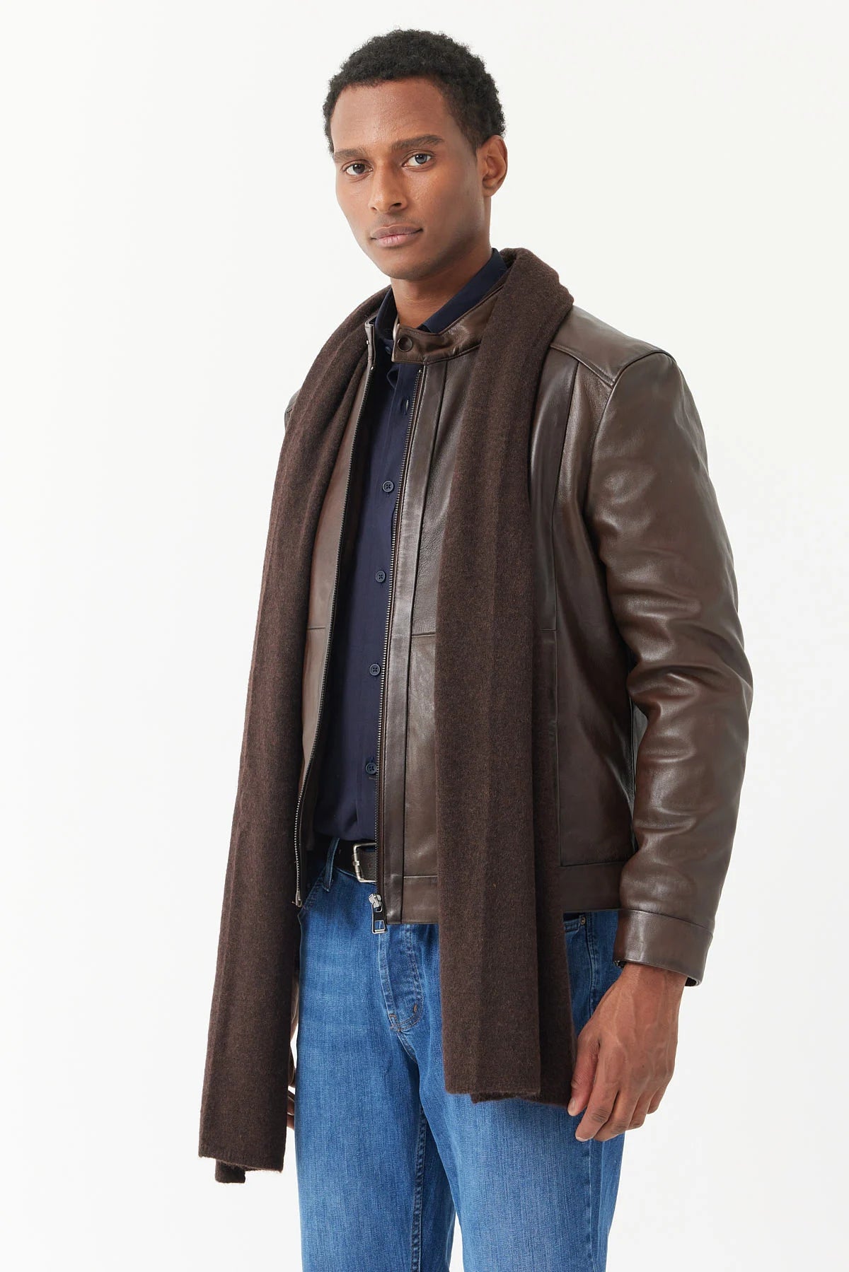Men's Regular Leather Jacket