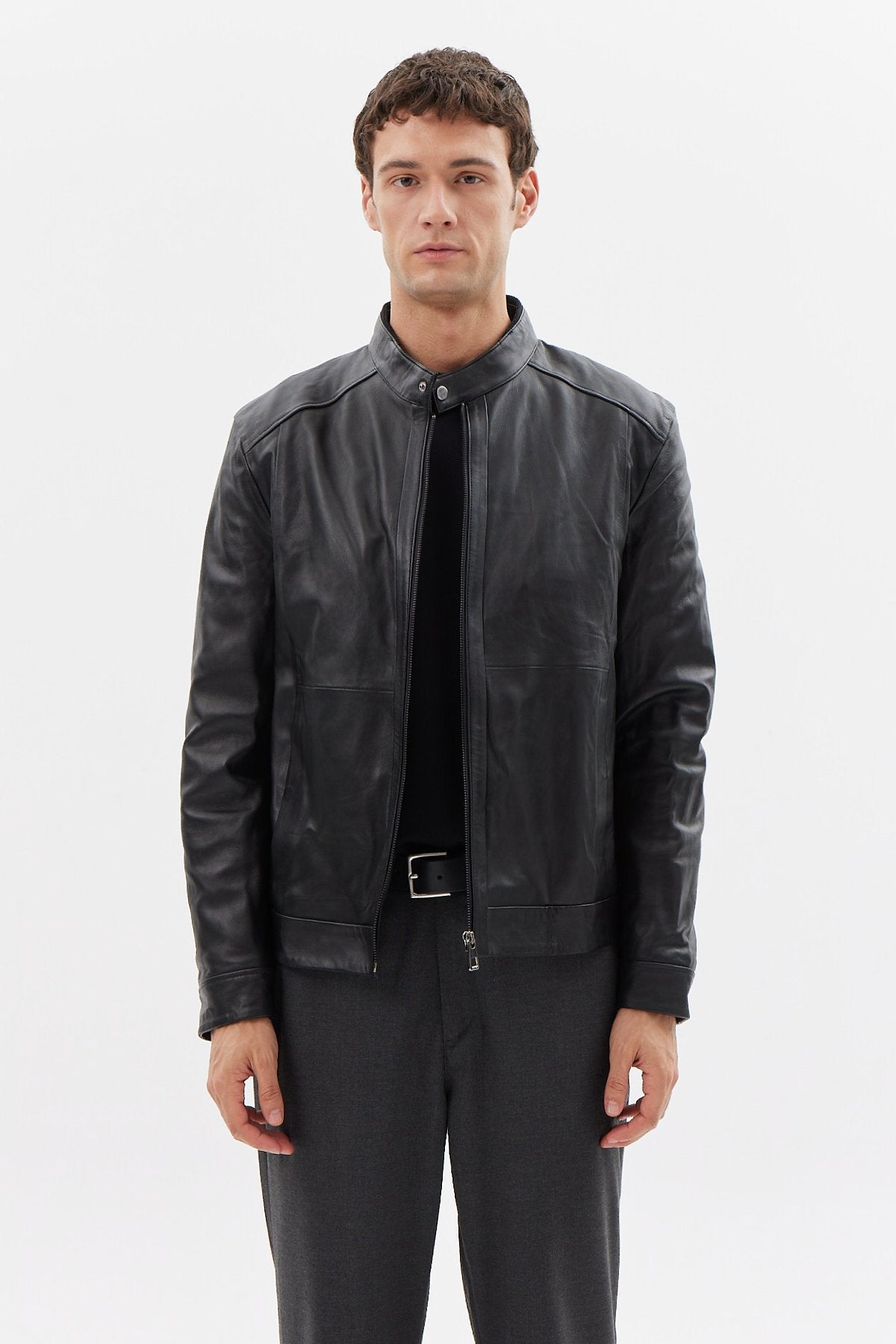 Men's Regular Leather Jacket