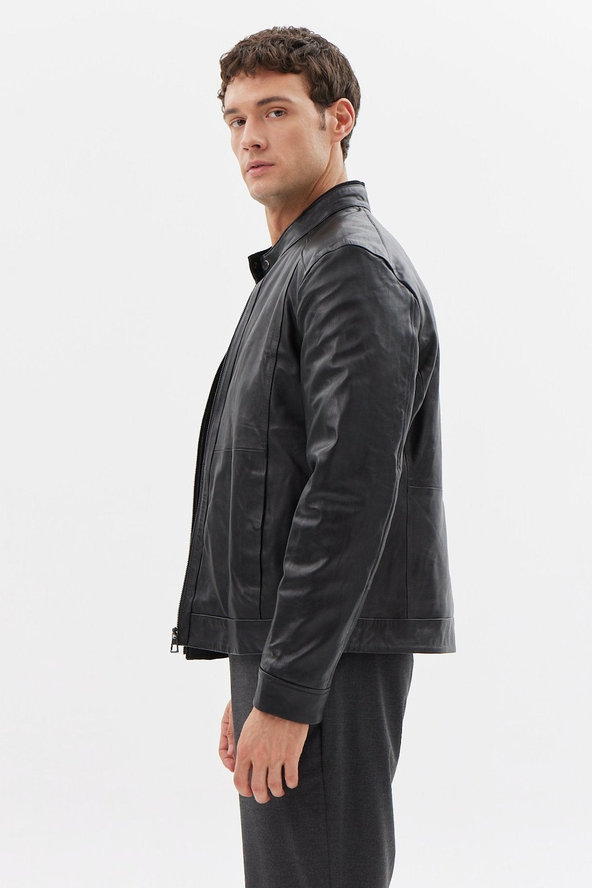 Men's Regular Leather Jacket