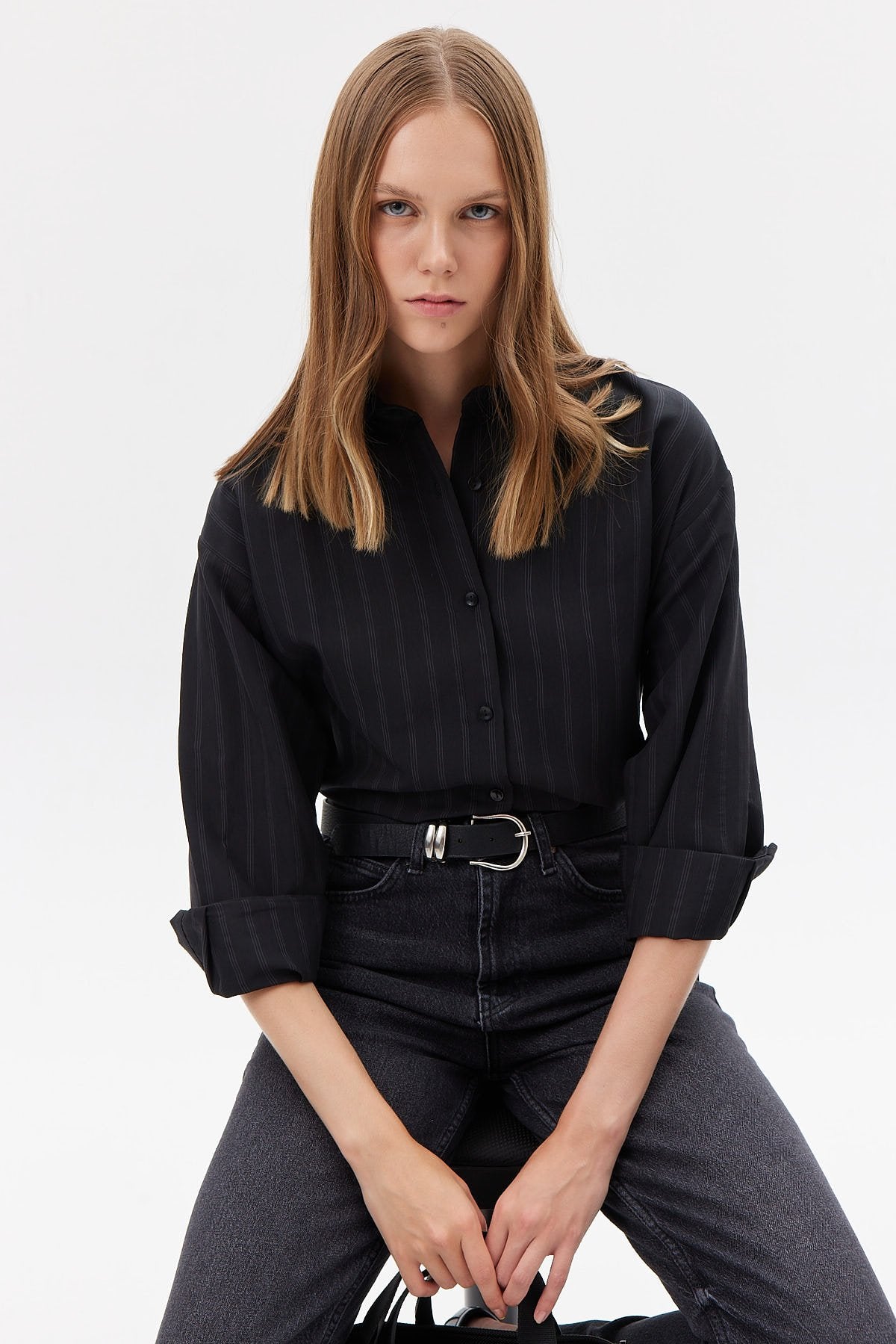 Kadın Çizgili Gömlek