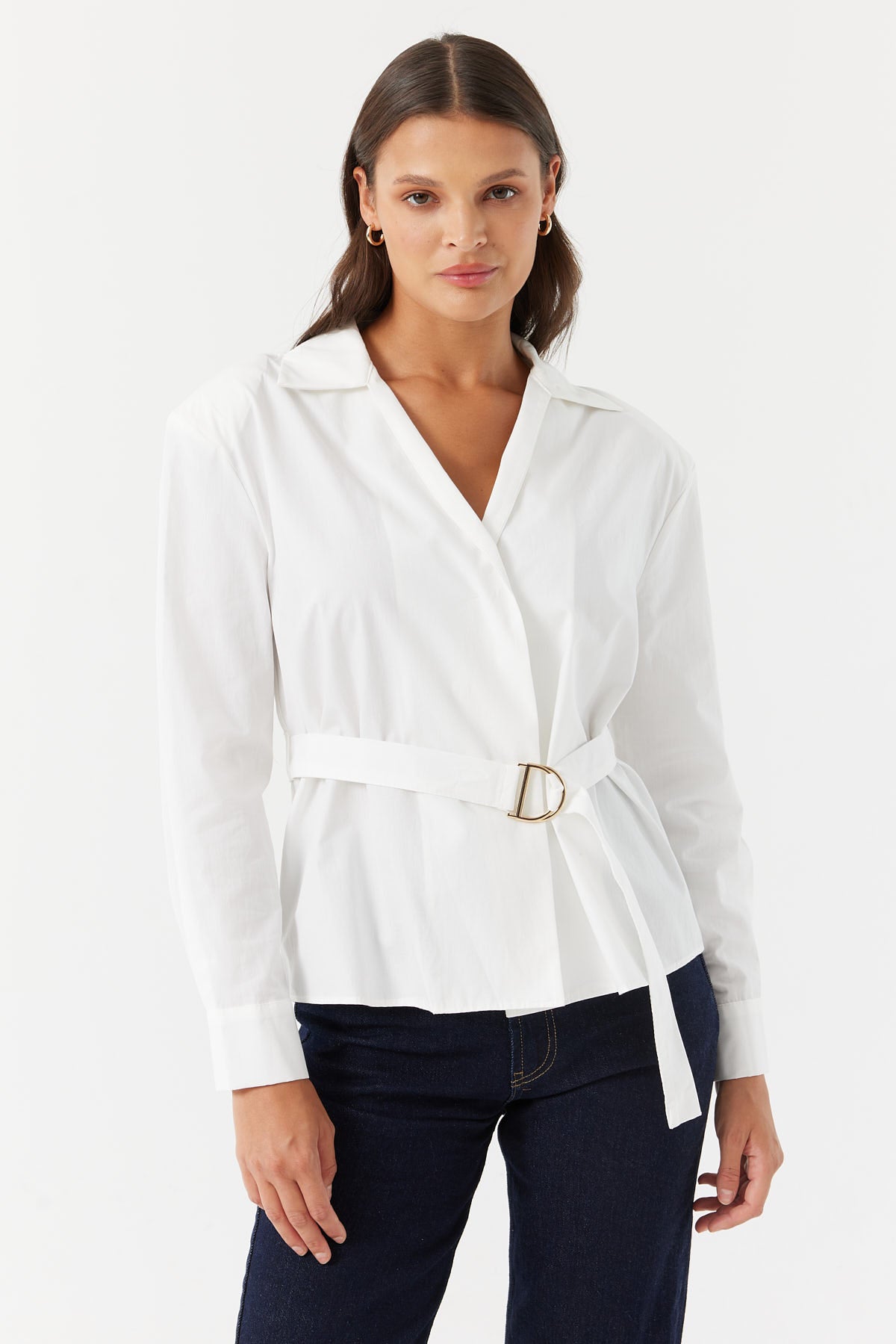 قميص نسائي بحزام