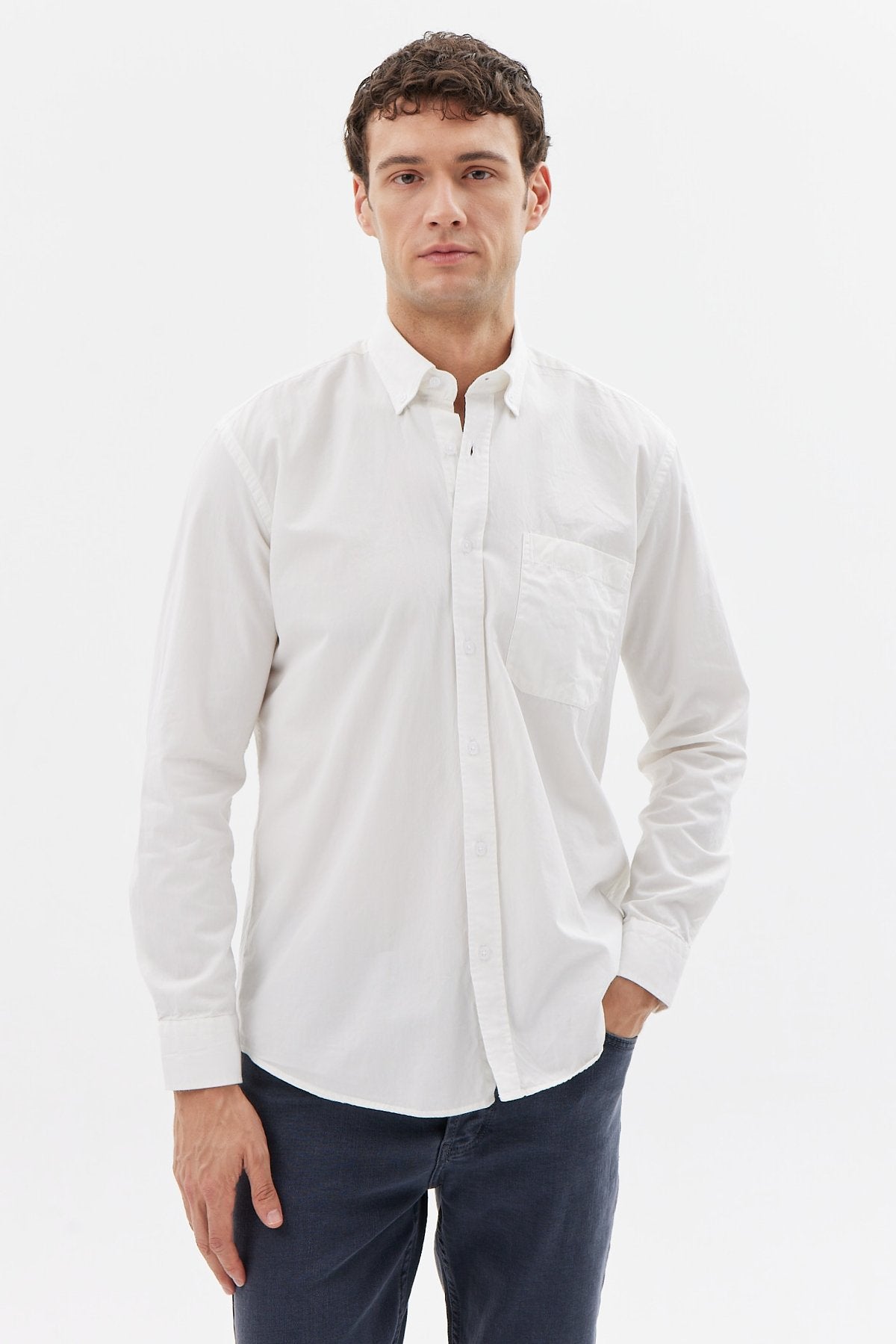 Cepli Erkek Normal Gömlek