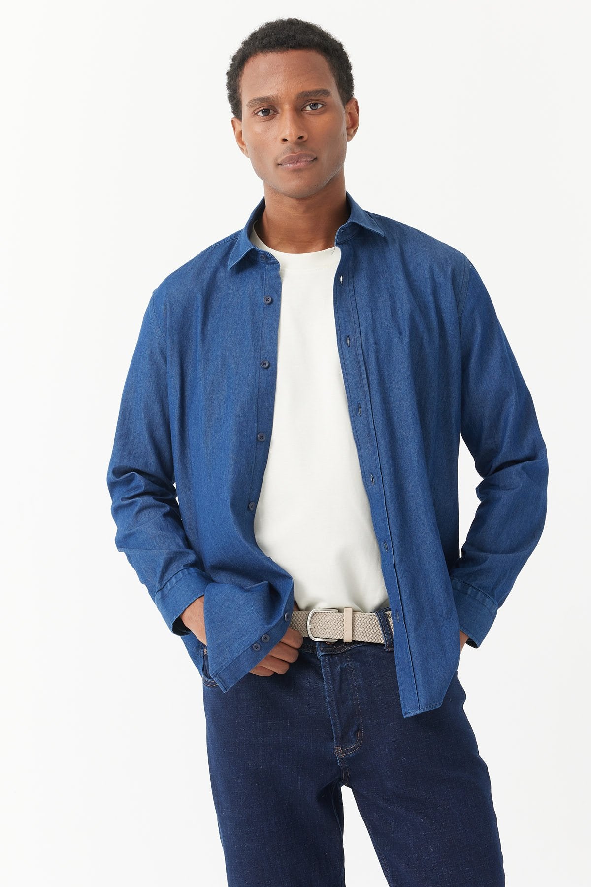 Men's Regular Denim Shirt