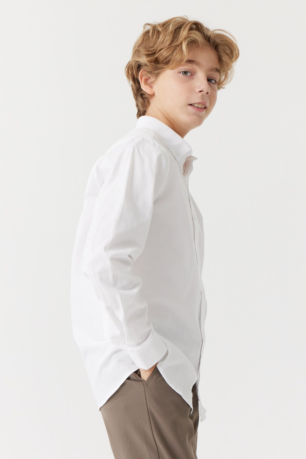قميص للأولاد طويل الأكمام