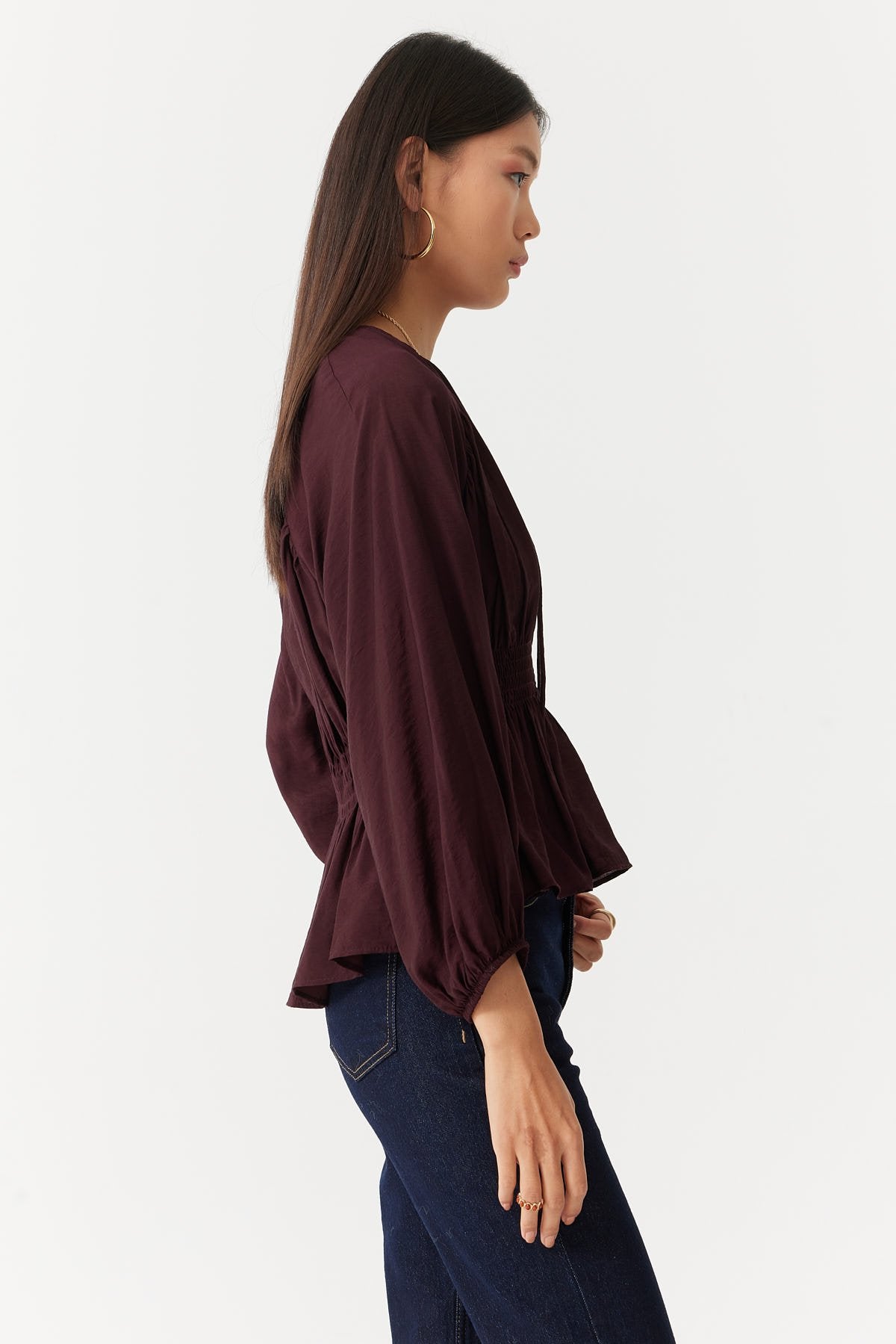 Women's Gathered Detail Blouse